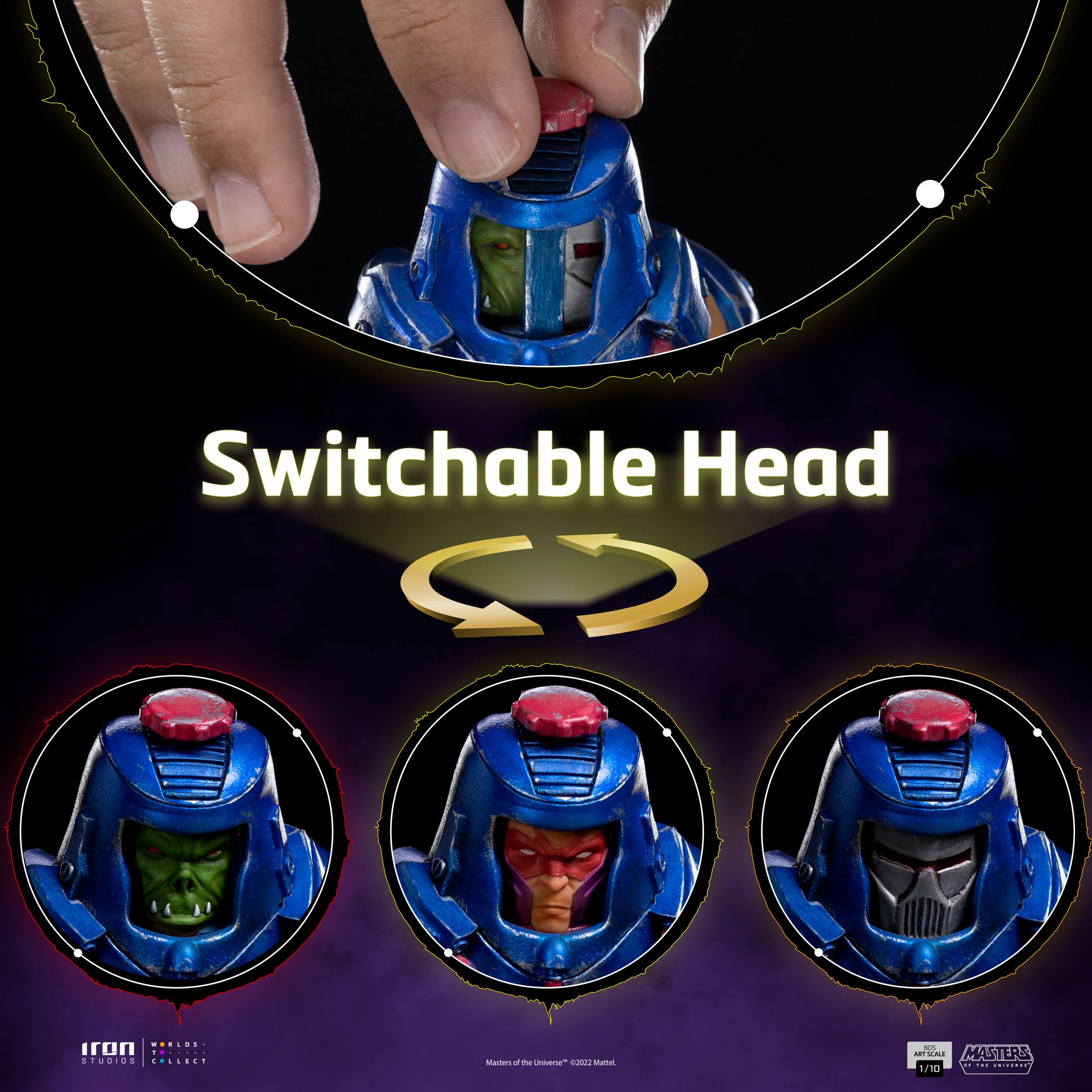 Masters of the Universe Masterverse : Man-E-Faces - 1/10 Statue-Statue-Iron Studios-Mighty Underground