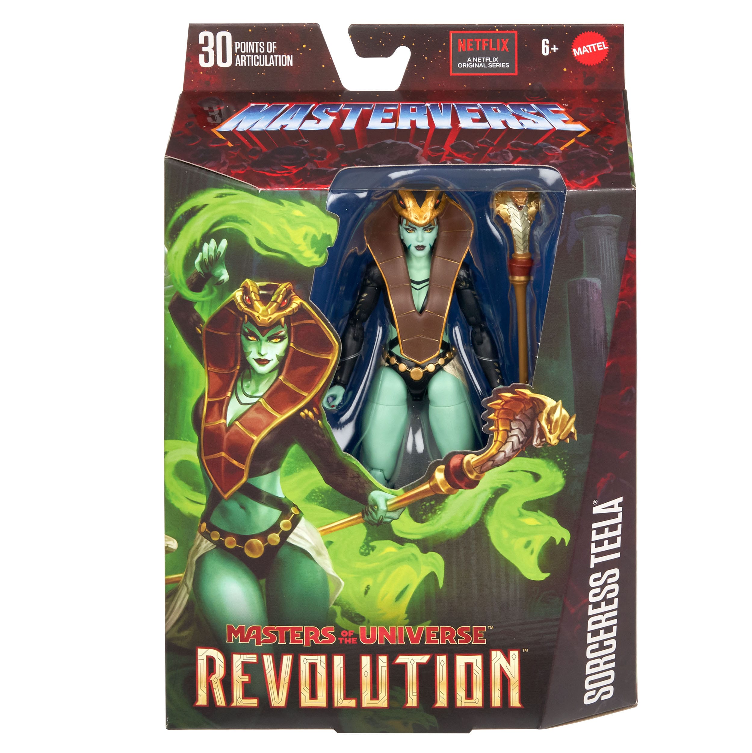 Masters of the Universe Masterverse: Snake Sorceress Teela (Revolution)-Actionfiguren-Mattel-Mighty Underground