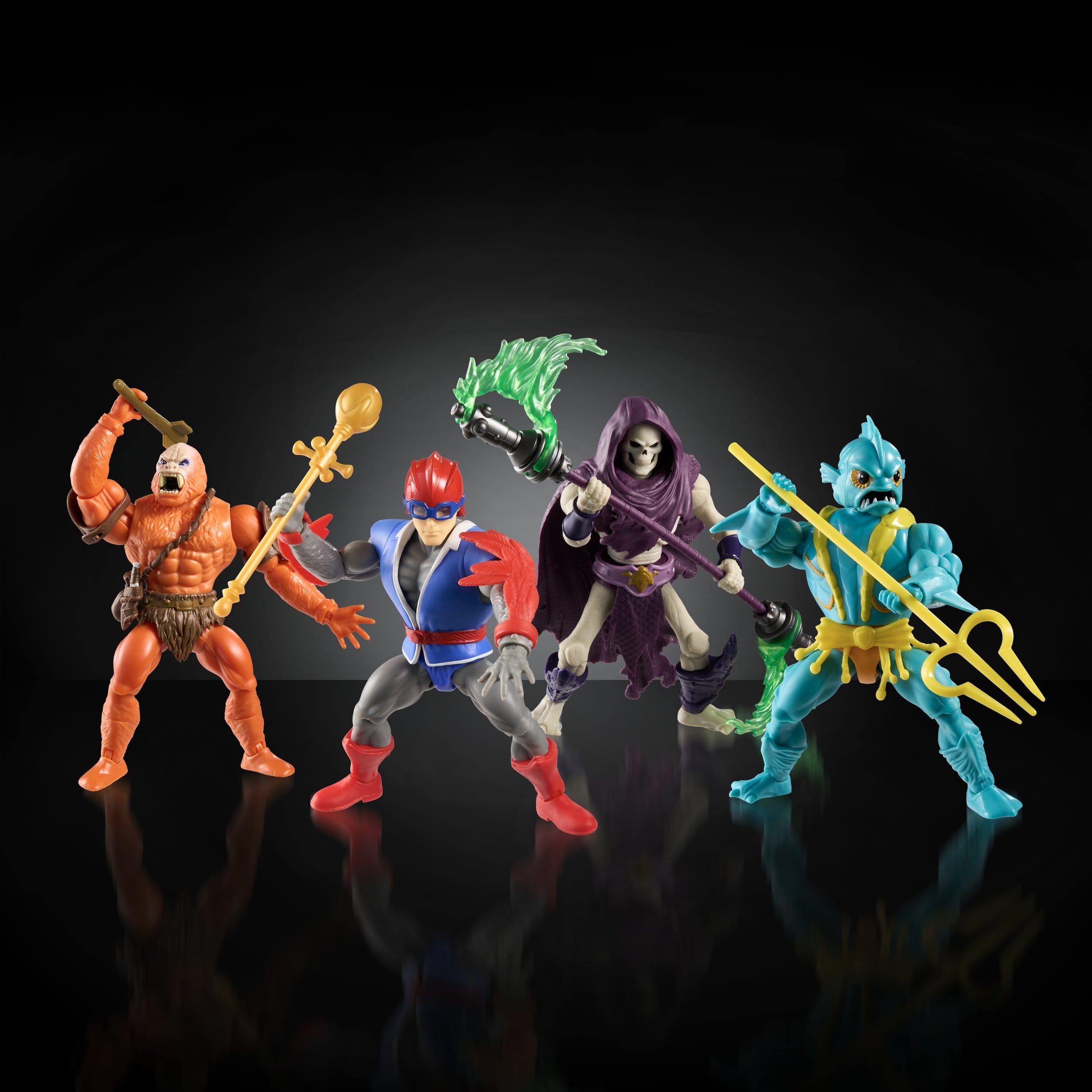 Masters of the Universe Origins: Battle for Subternia - 4-Pack-Actionfiguren-Mattel-Mighty Underground