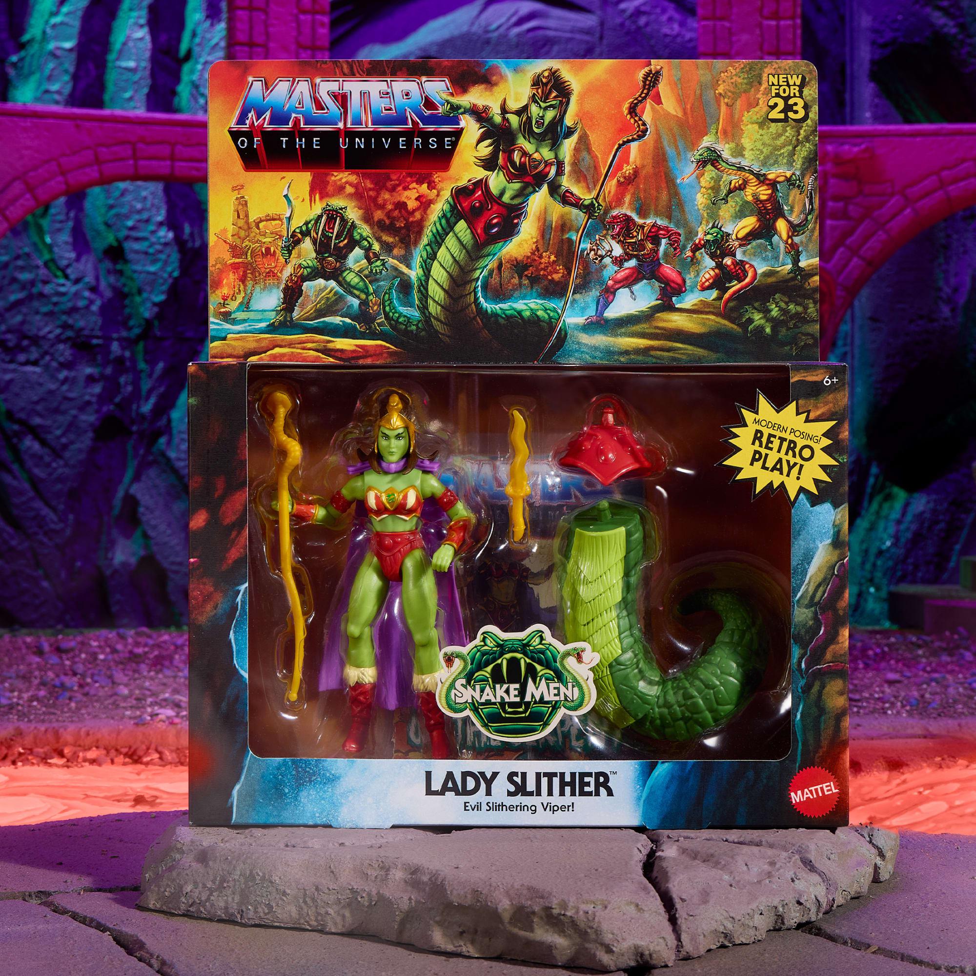 Masters of the Universe Origins: Lady Slither (Exclusive, US-Karte)-Actionfiguren-Mattel-Mighty Underground