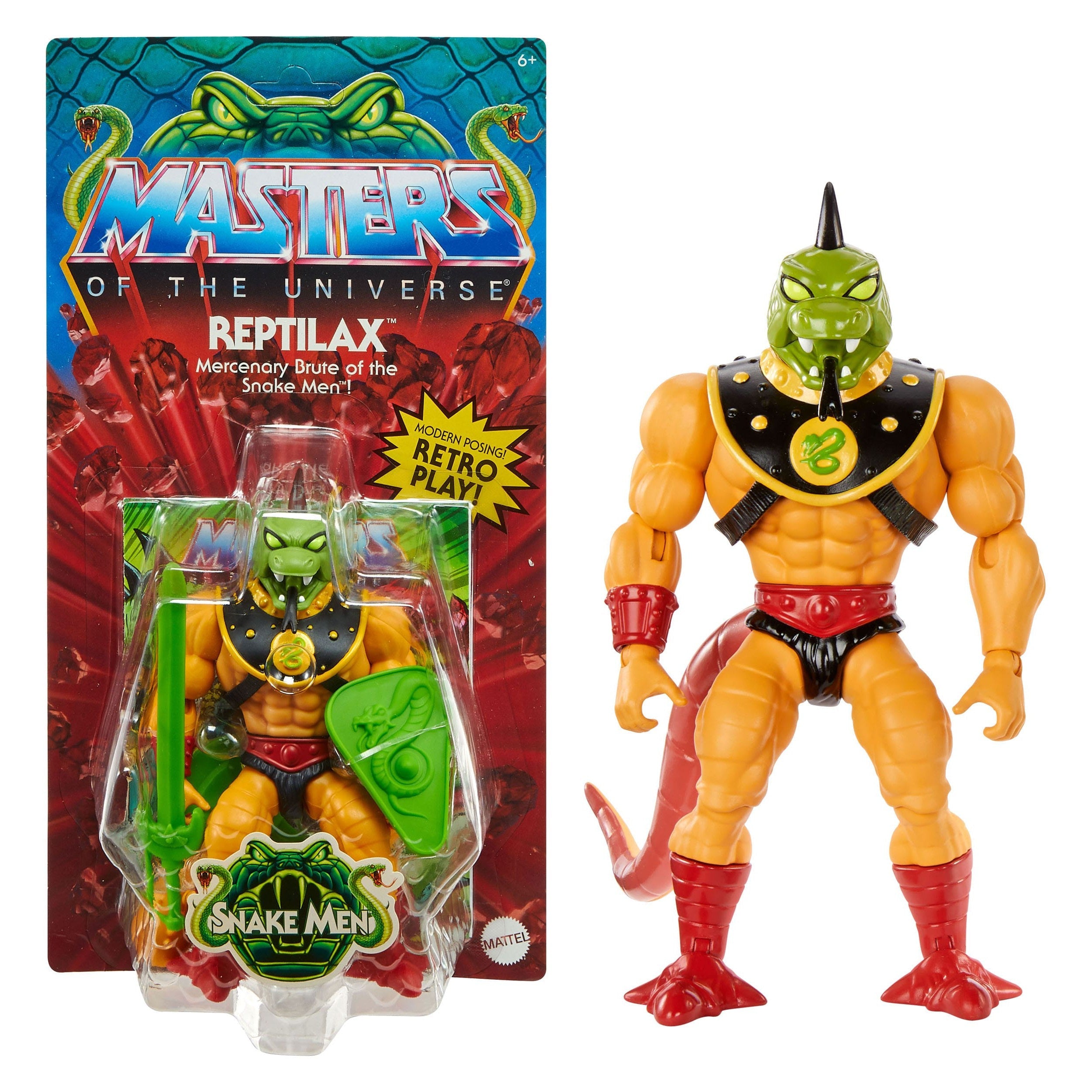 Masters of the Universe Origins: Reptilax-Actionfiguren-Mattel-Mighty Underground