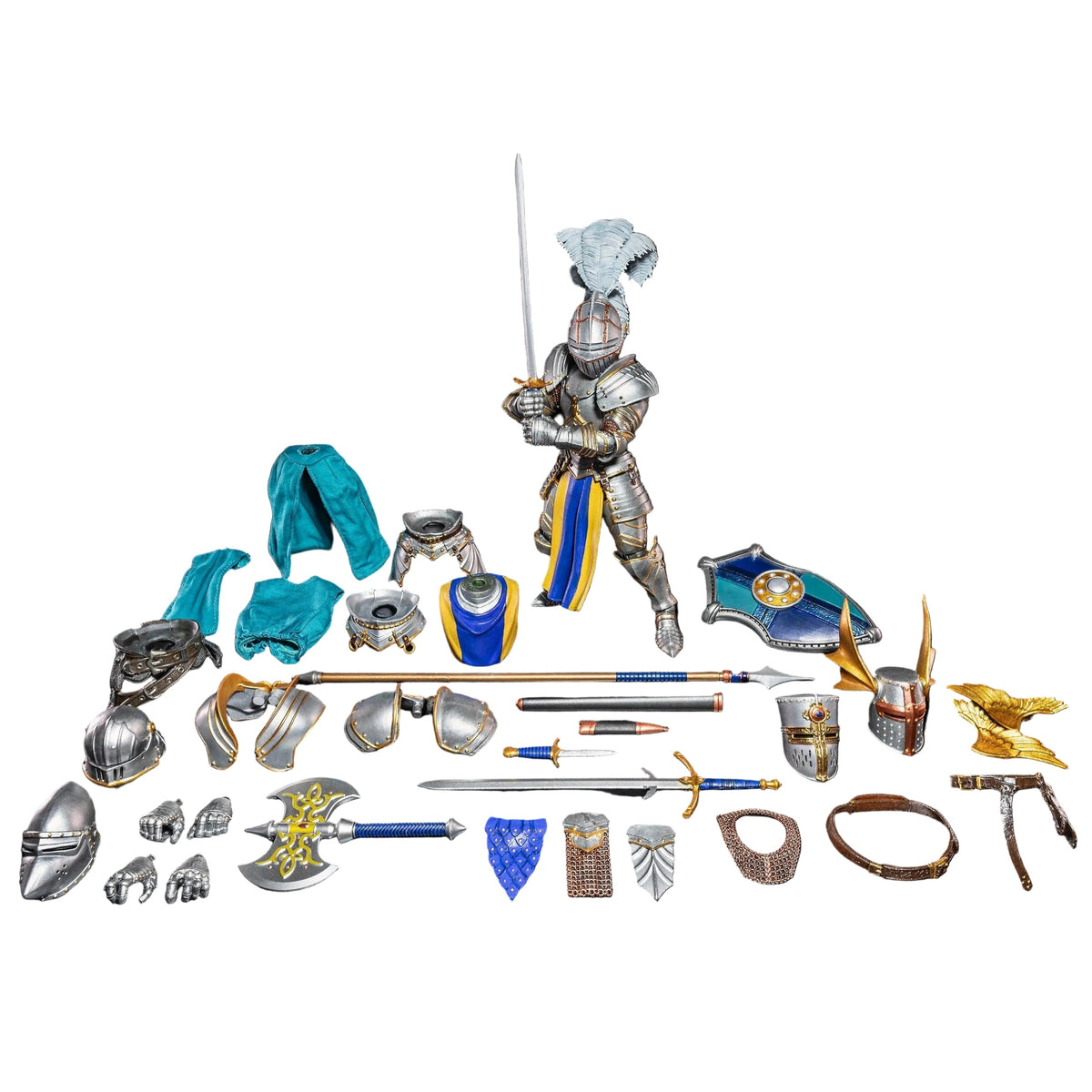 Mythic Legions: Blue Shield Soldier (Deluxe Builder Set)-Actionfiguren-Four Horsemen Toy Design-Mighty Underground