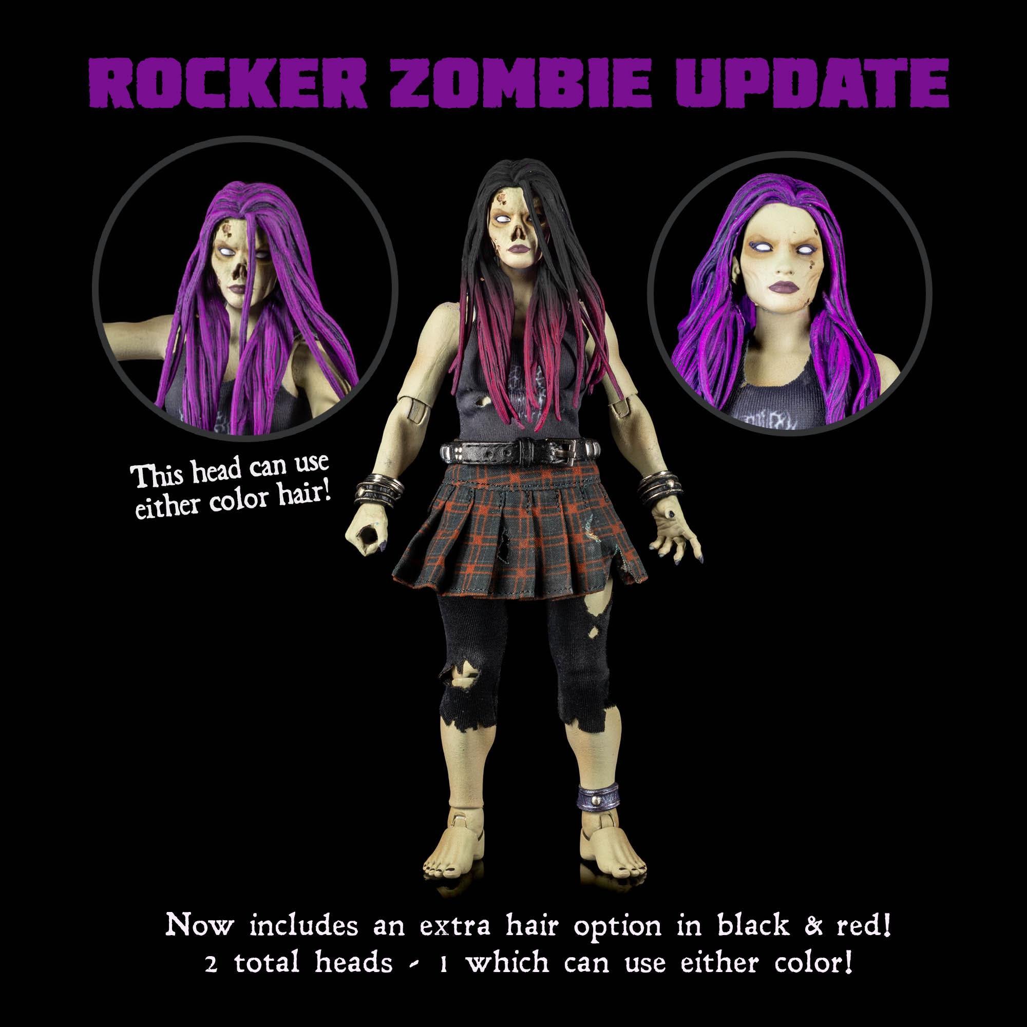 Mythic Legions Graveyard Zombies: Rocker Zombie (Female)-Actionfiguren-Four Horsemen Toy Design-Mighty Underground