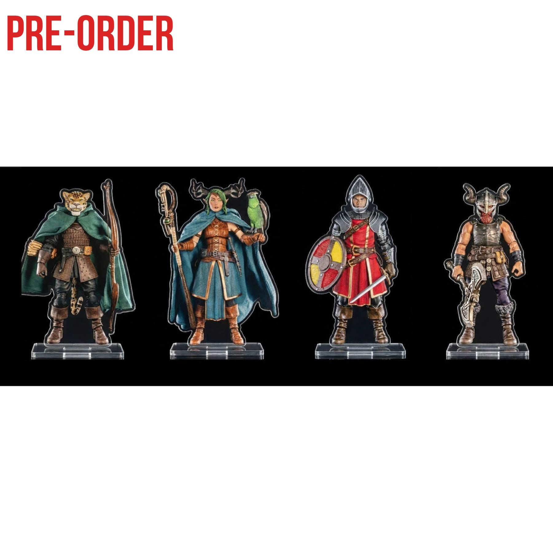 Mythic Legions RPG: Standees – Heroic Set B (Set of 4)-Actionfiguren-Four Horsemen Toy Design-Mighty Underground