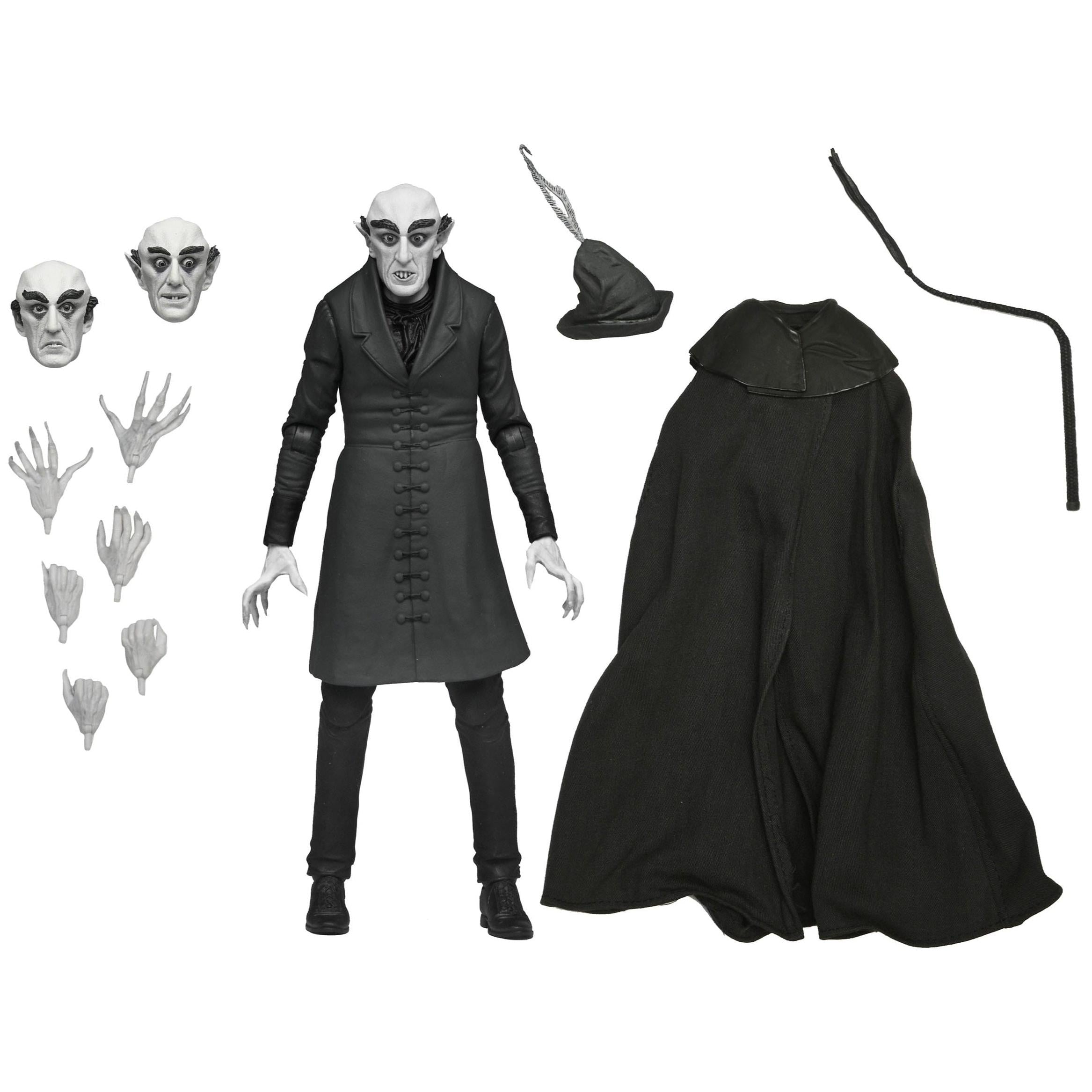 Nosferatu (1922): Ultimate Count Orlok (B&W)-Actionfiguren-NECA-Mighty Underground