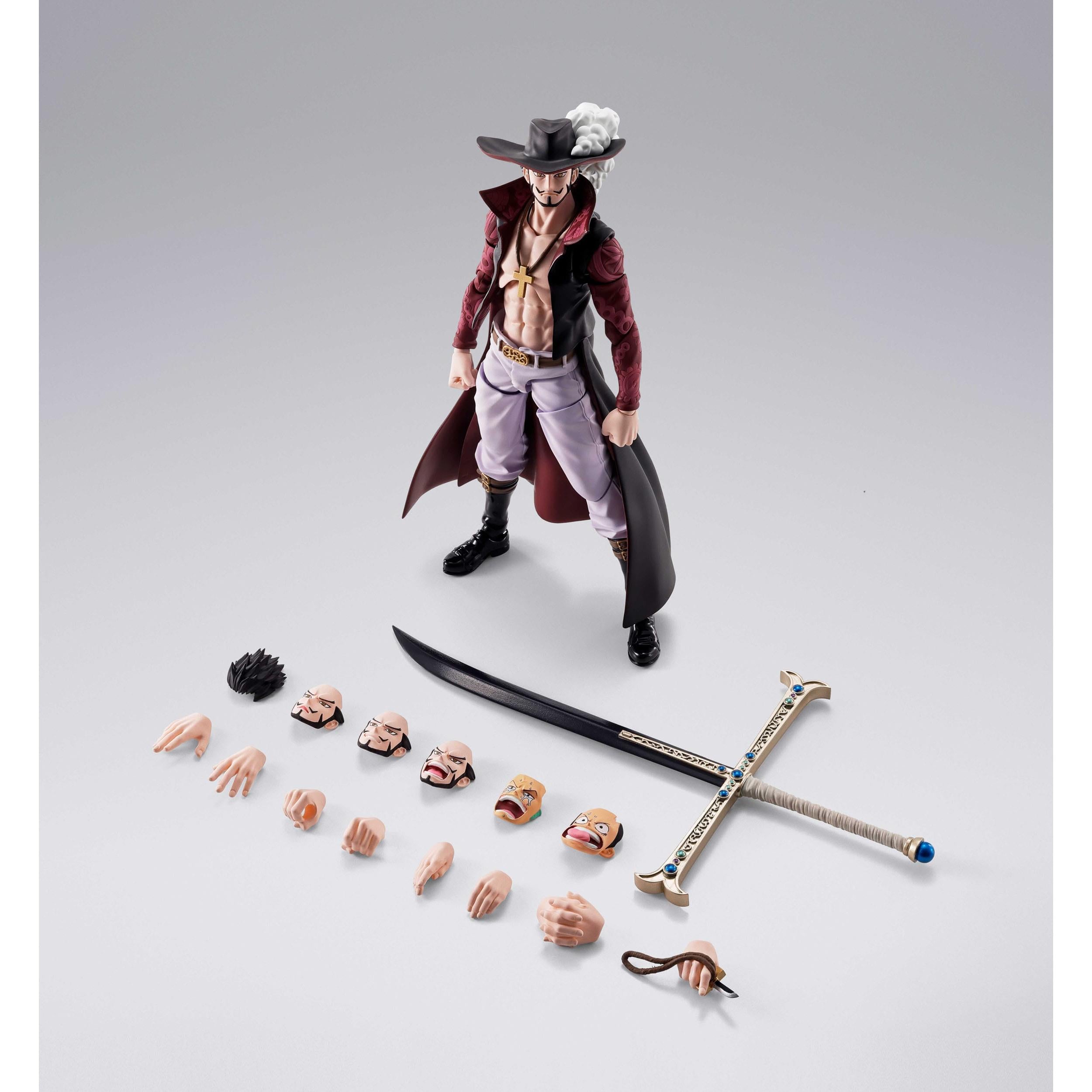 One Piece: Dracule Mihawk Hawkeye-Actionfiguren-Bandai Tamashii Nations-Mighty Underground