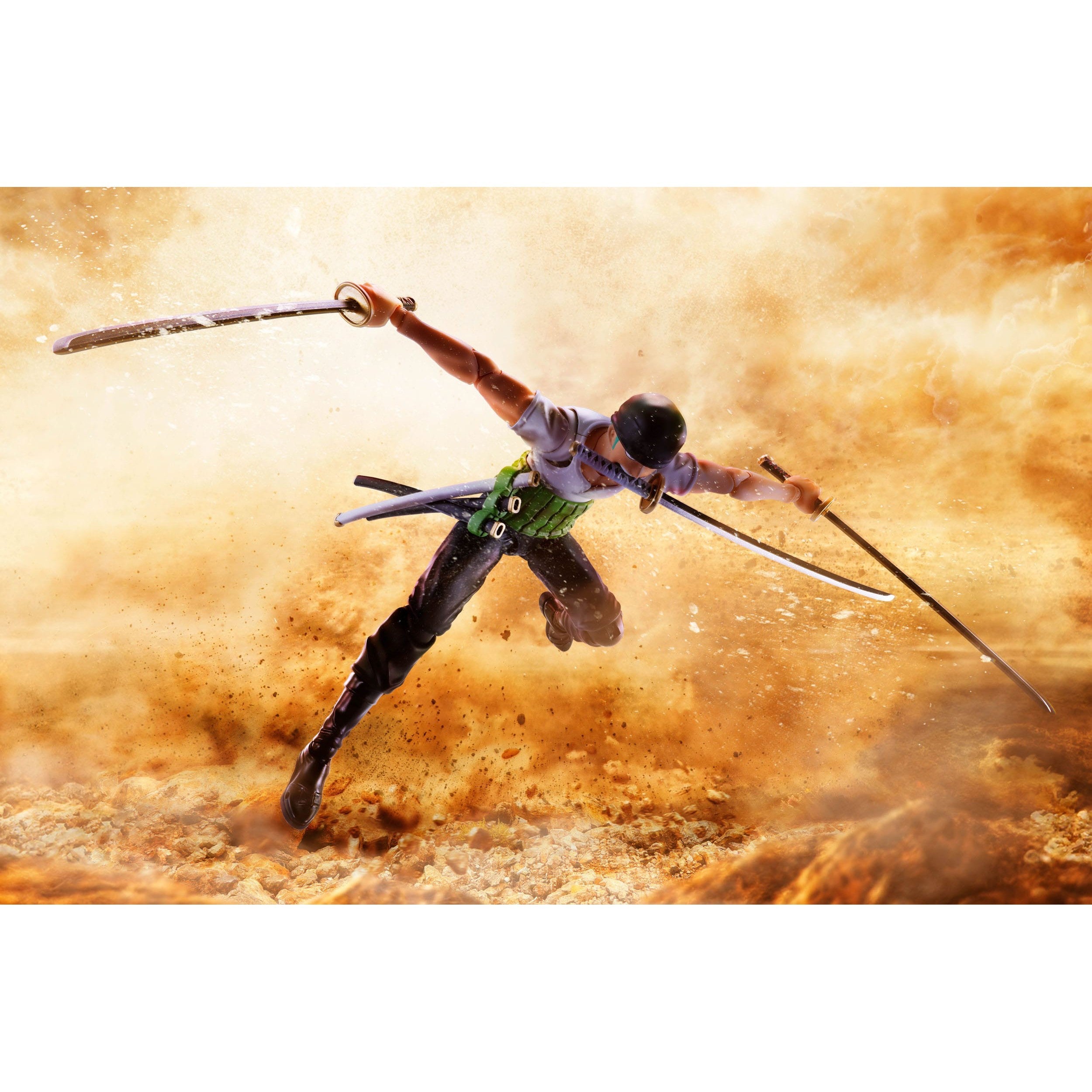 One Piece: Roronoa Zoro (Romance Dawn)-Actionfiguren-Bandai Tamashii Nations-Mighty Underground