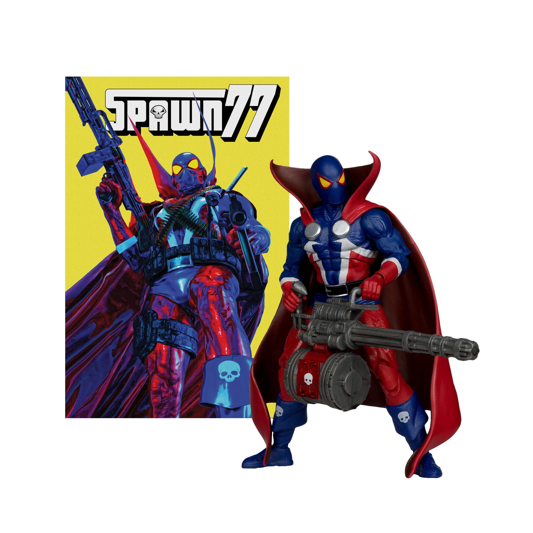 Page Punchers: Spawn 1977 Red and Blue (Red Platinum Edition) - Actionfiguren & Comic-Actionfiguren-McFarlane Toys-Mighty Underground