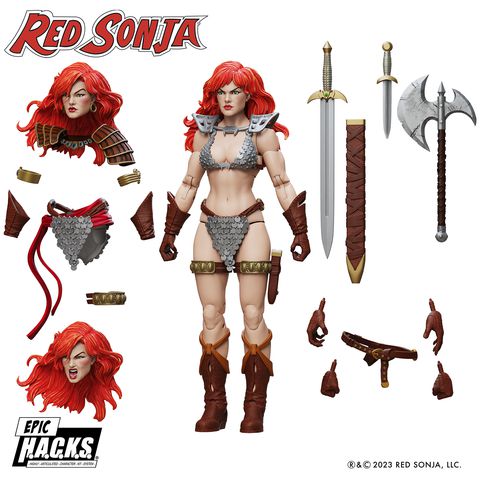 Red Sonja (Epic H.A.C.K.S.)-Actionfiguren-Boss Fight Studio-Mighty Underground