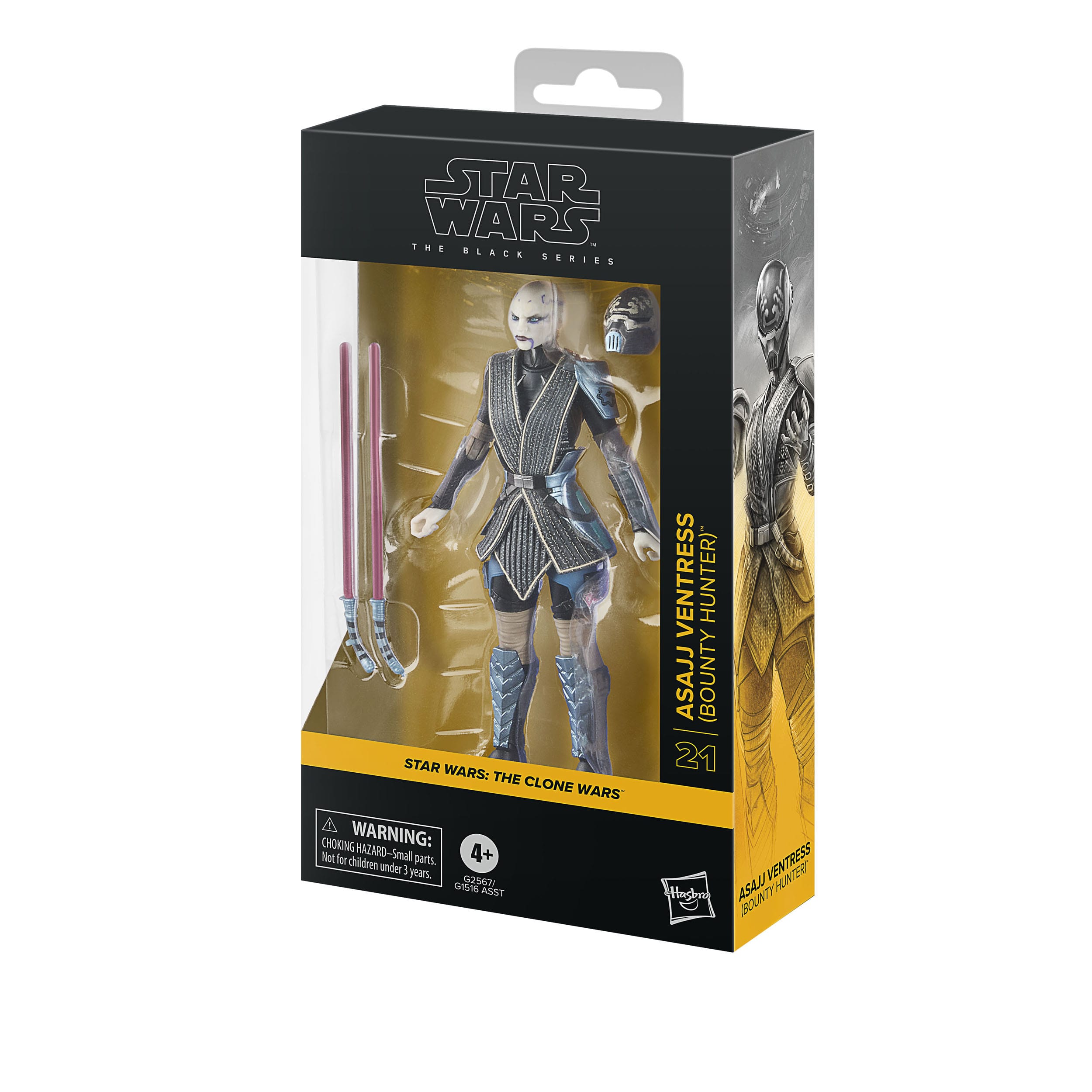 Star Wars Black Series: Asajj Ventress (Bounty Hunter, The Clone Wars)-Actionfiguren-Hasbro-Mighty Underground
