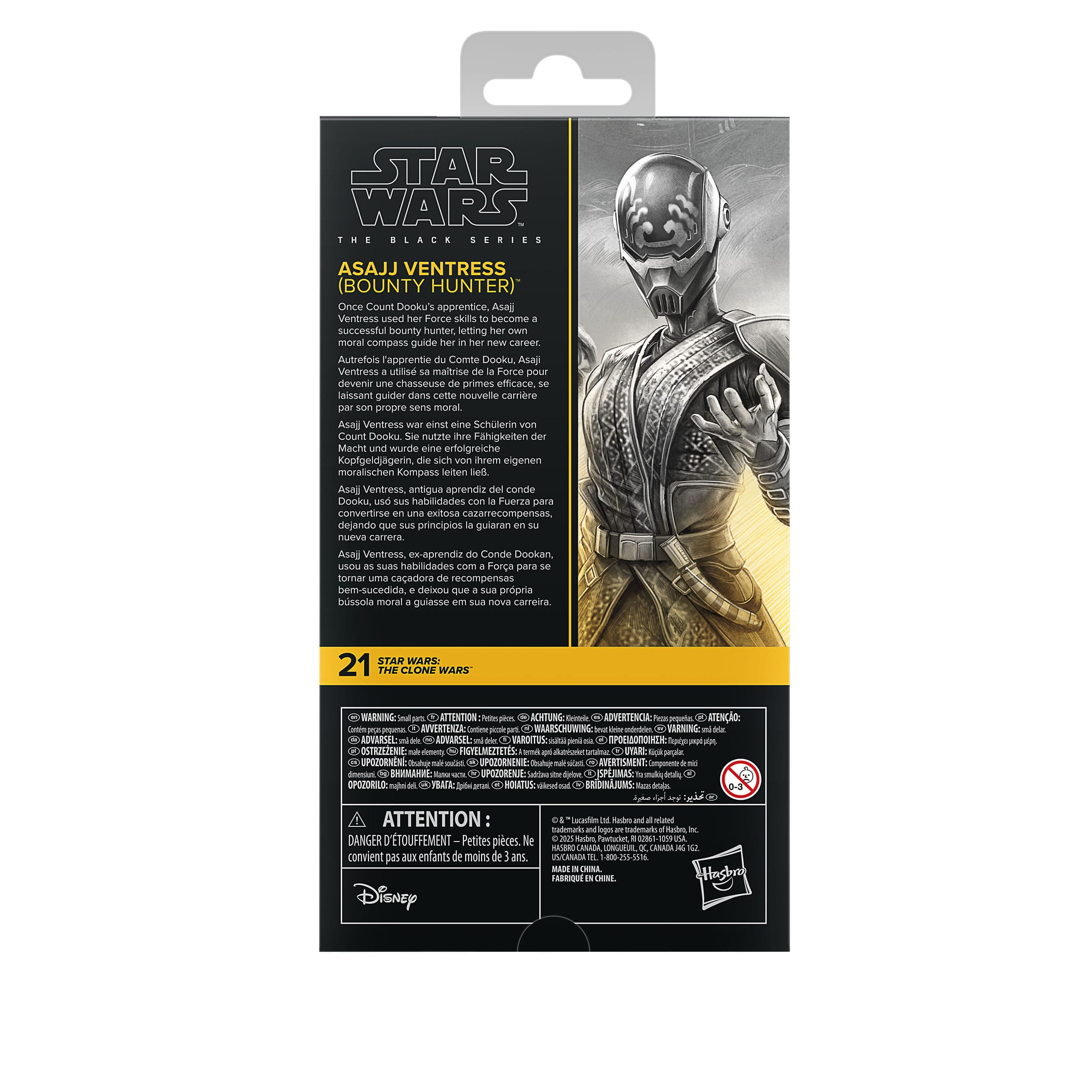 Star Wars Black Series: Asajj Ventress (Bounty Hunter, The Clone Wars)-Actionfiguren-Hasbro-Mighty Underground