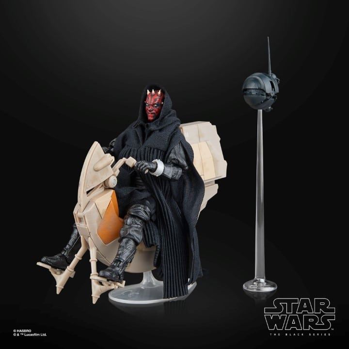 Star Wars Black Series: Darth Maul & Sith Speeder (Ep I, SDCC 2024)-Actionfiguren-Hasbro-Mighty Underground