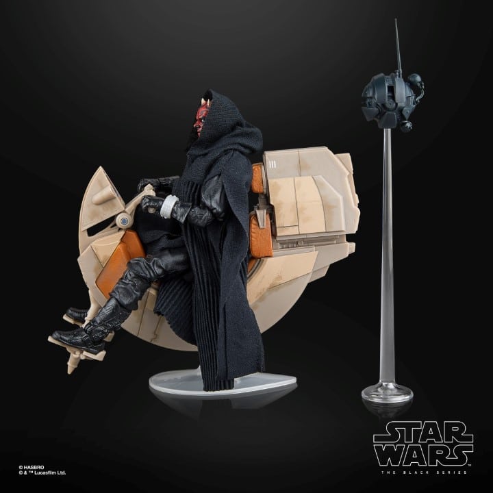 Star Wars Black Series: Darth Maul & Sith Speeder (Ep I, SDCC 2024)-Actionfiguren-Hasbro-Mighty Underground