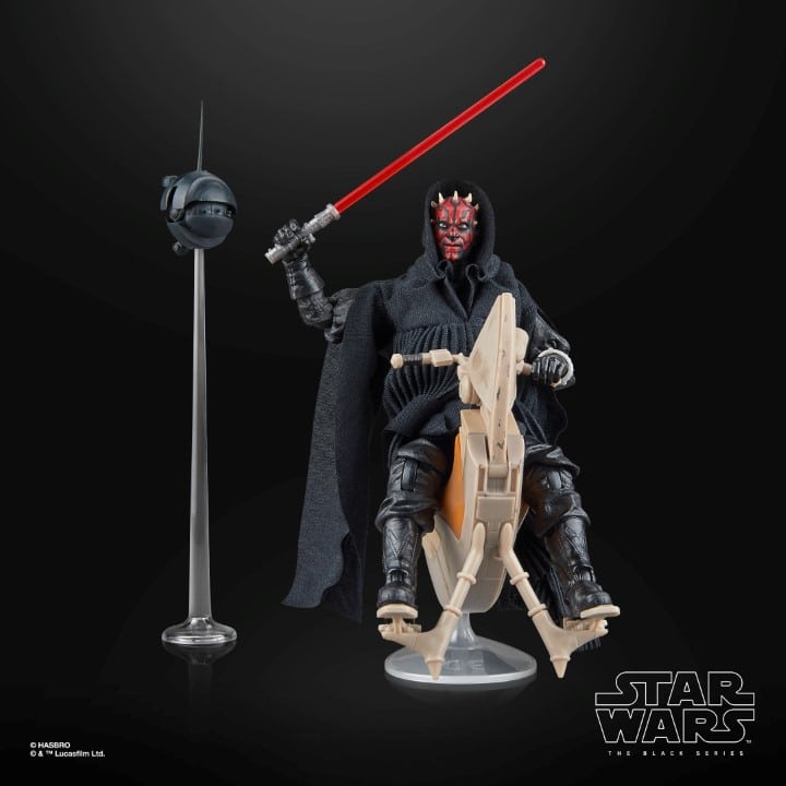 Star Wars Black Series: Darth Maul & Sith Speeder (Ep I, SDCC 2024)-Actionfiguren-Hasbro-Mighty Underground