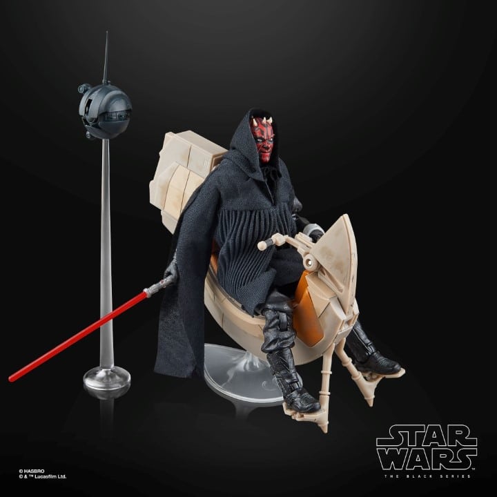 Star Wars Black Series: Darth Maul & Sith Speeder (Ep I, SDCC 2024)-Actionfiguren-Hasbro-Mighty Underground