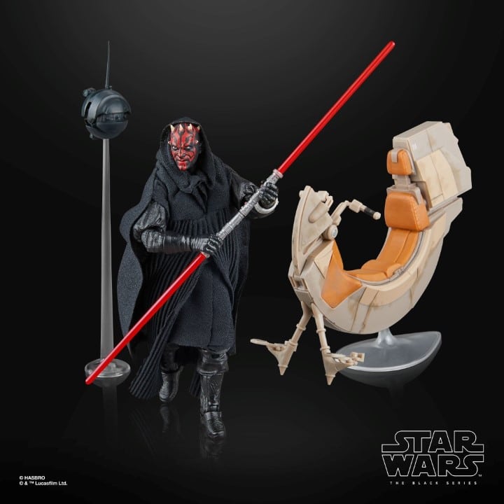 Star Wars Black Series: Darth Maul & Sith Speeder (Ep I, SDCC 2024)-Actionfiguren-Hasbro-Mighty Underground