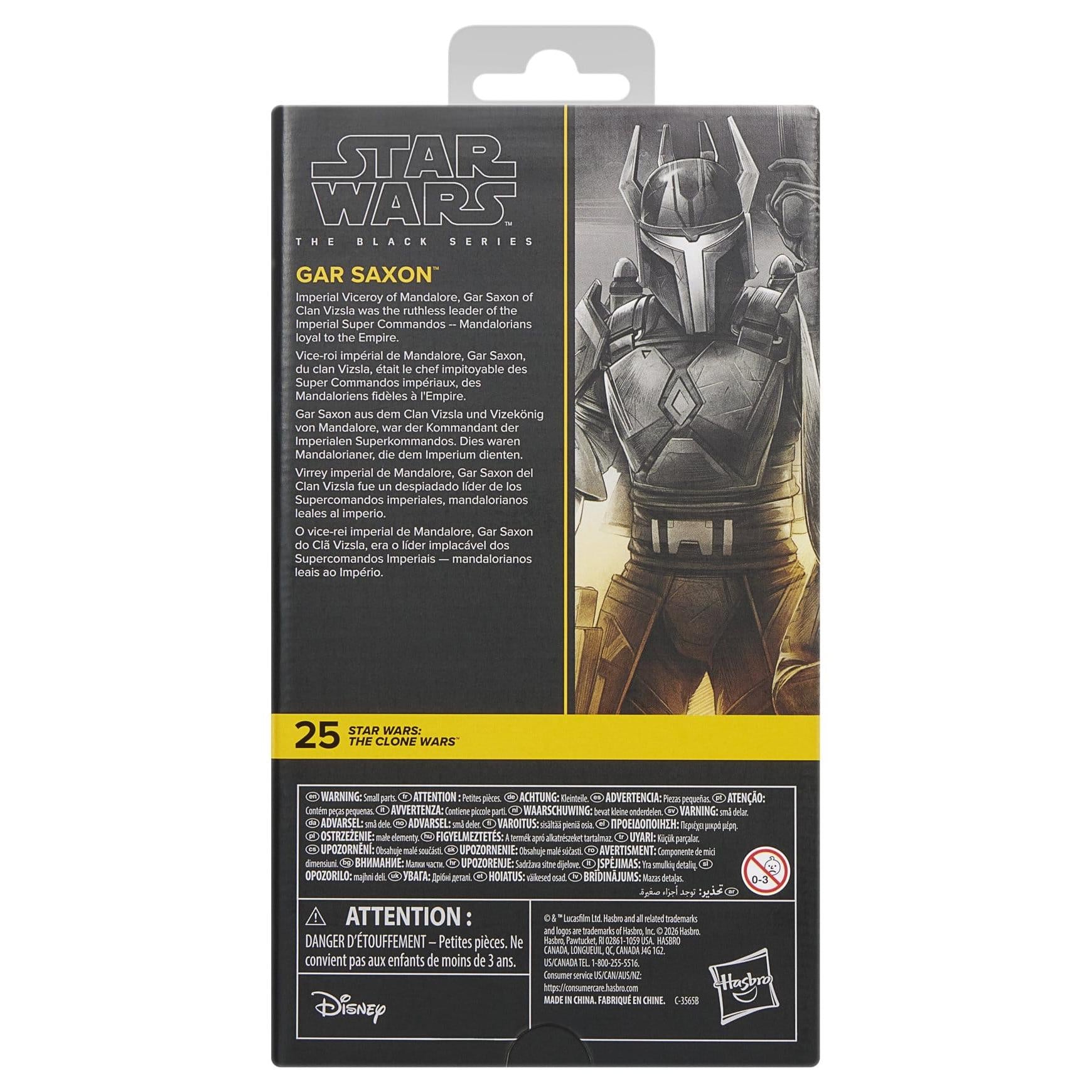 Star Wars Black Series: Gar Saxon (The Clone Wars)-Actionfiguren-Hasbro-Mighty Underground