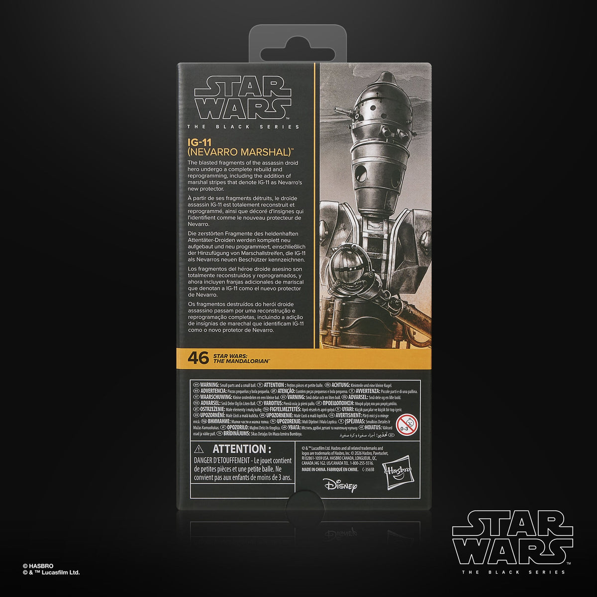Star Wars Black Series: IG-11 (Nevarro Marshal) (The Mandalorian)-Actionfiguren-Hasbro-Mighty Underground