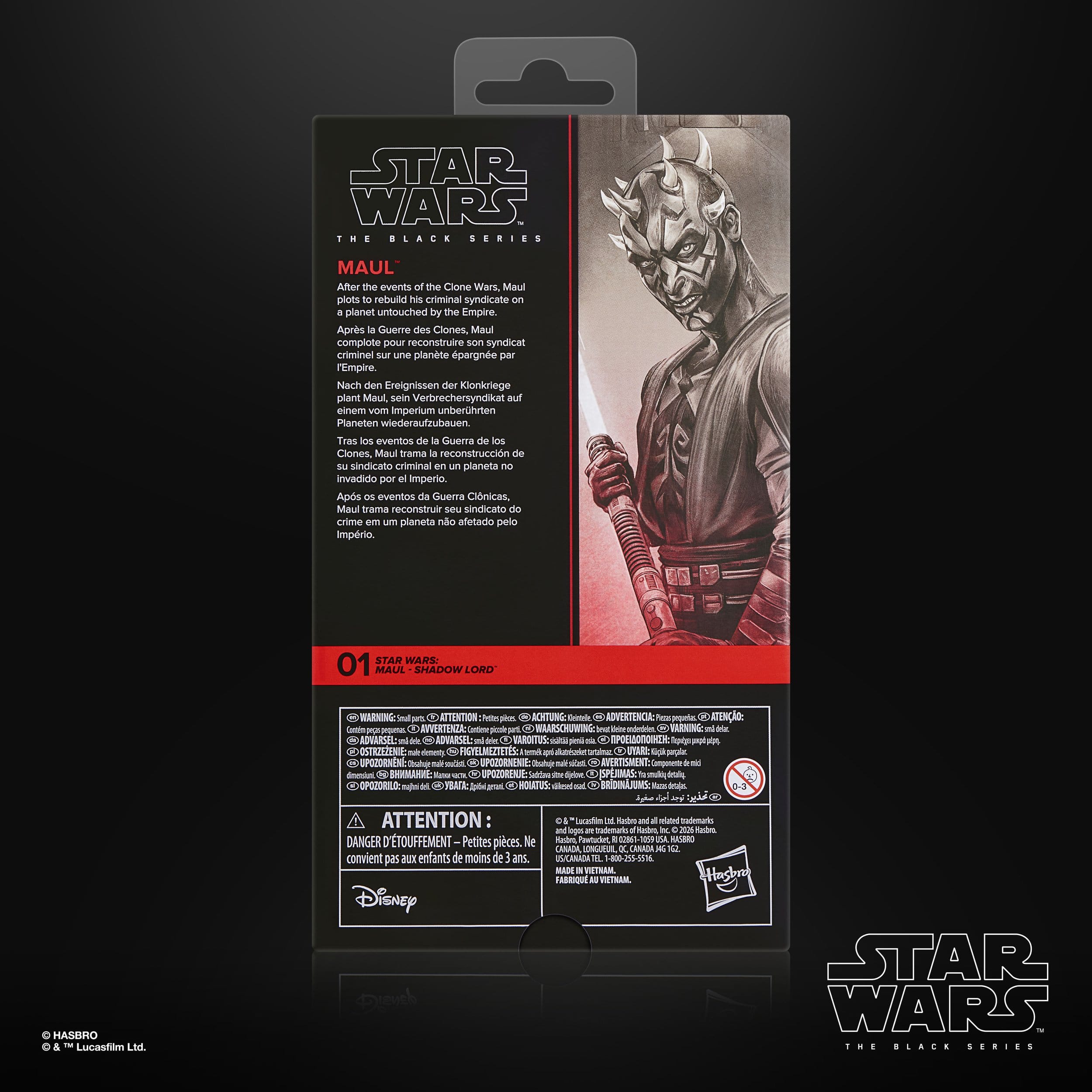 Star Wars Black Series: Maul Shadow Lord-Actionfiguren-Hasbro-Mighty Underground