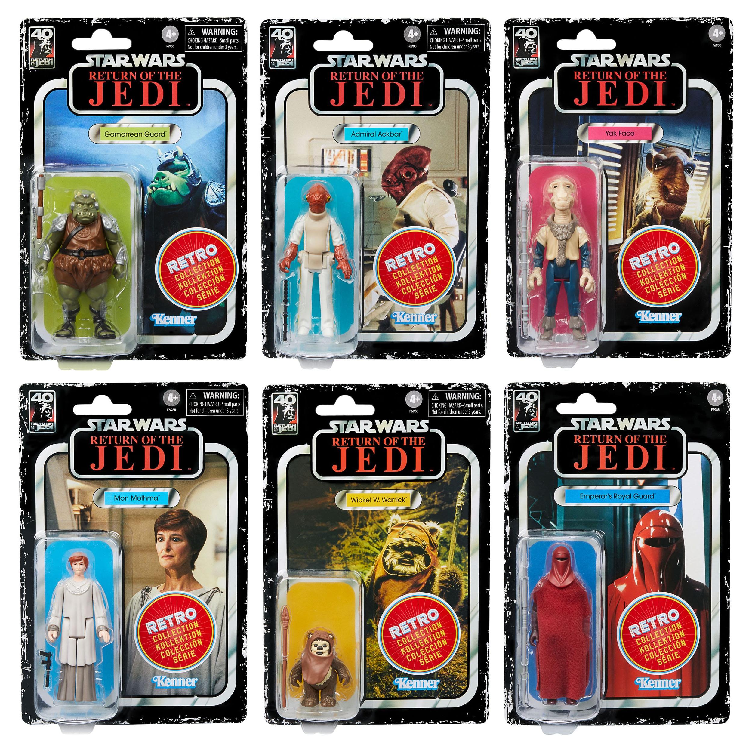 Star Wars Retro Collection: Episode VI 6-Pack - 10 cm-Actionfiguren-Hasbro-Mighty Underground