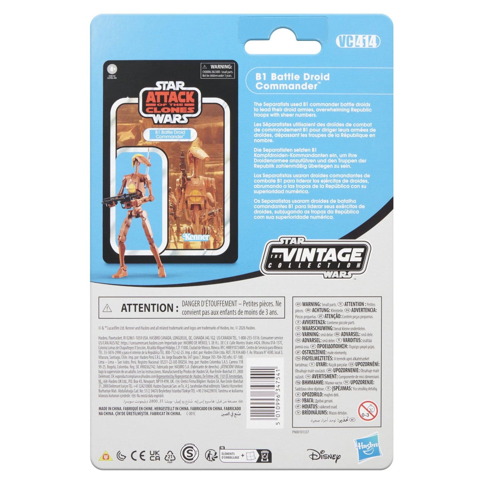 Star Wars Vintage Collection: B1 Battle Droid Commander (Attack of the Clones) - 10 cm-Actionfiguren-Hasbro-Mighty Underground
