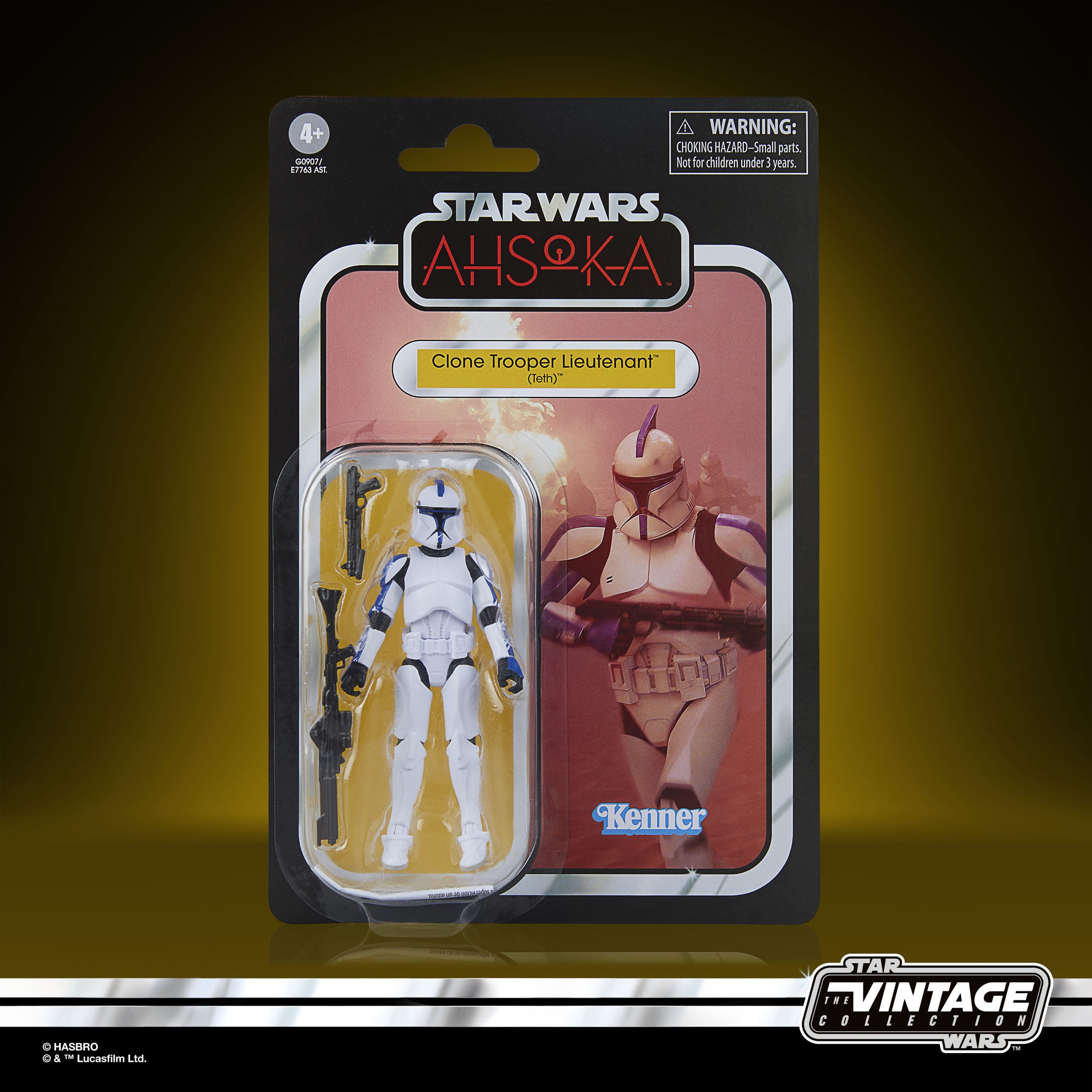 Star Wars Vintage Collection: Clone Trooper Lieutnant (Teth, Ahsoka) - 10 cm-Actionfiguren-Hasbro-Mighty Underground