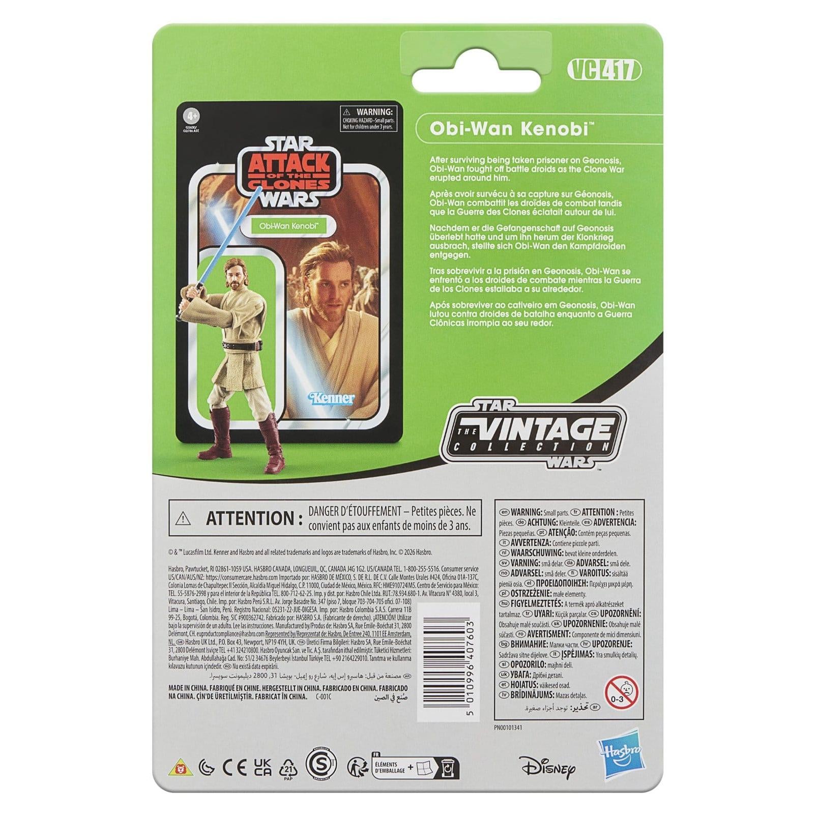 Star Wars Vintage Collection: Obi-Wan Kenobi (Attack of the Clones) - 10 cm-Actionfiguren-Hasbro-Mighty Underground