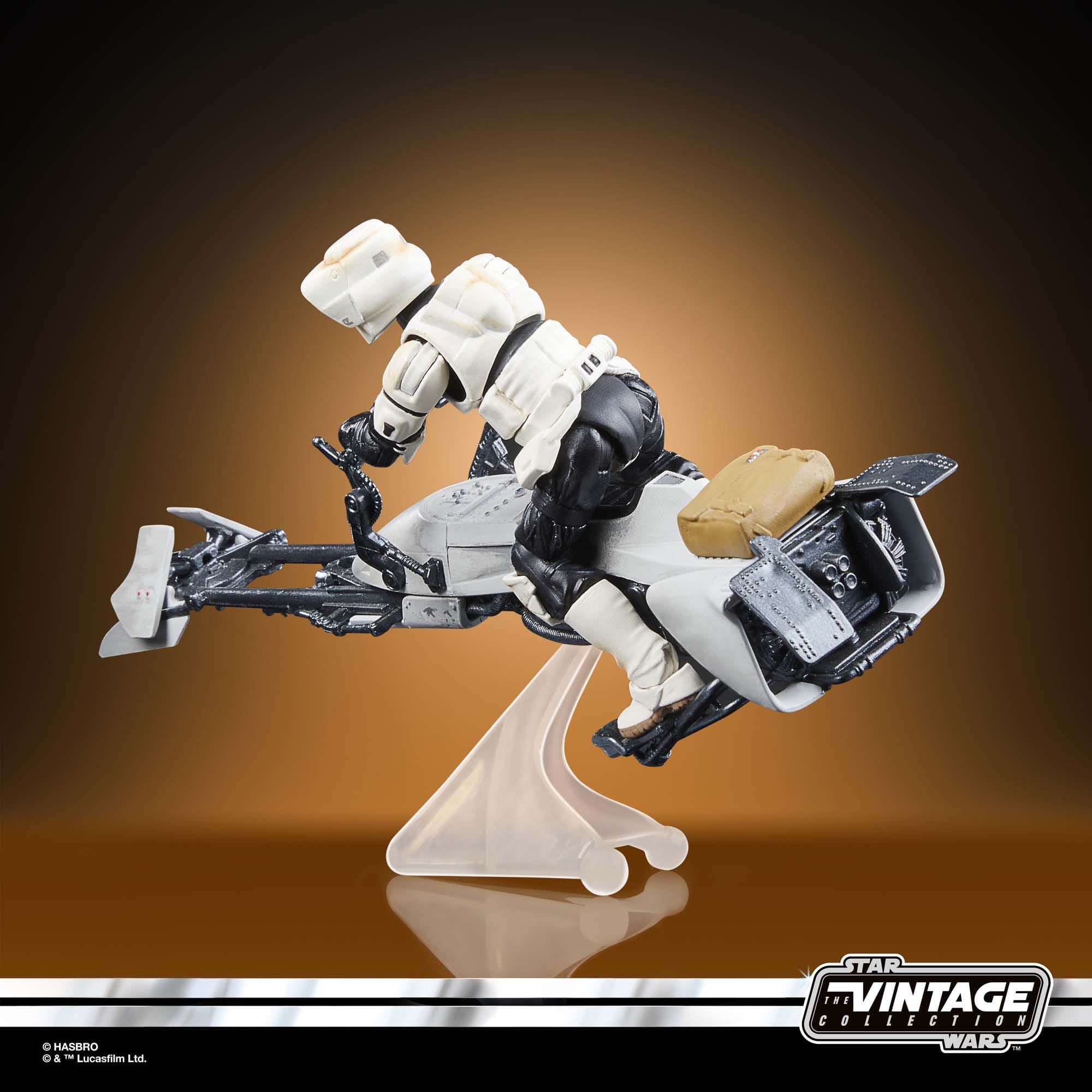 Star Wars Vintage Collection: Speeder Bike with Scout Trooper & Grogu (The Mandalorian) - 10 cm-Actionfiguren-Hasbro-Mighty Underground