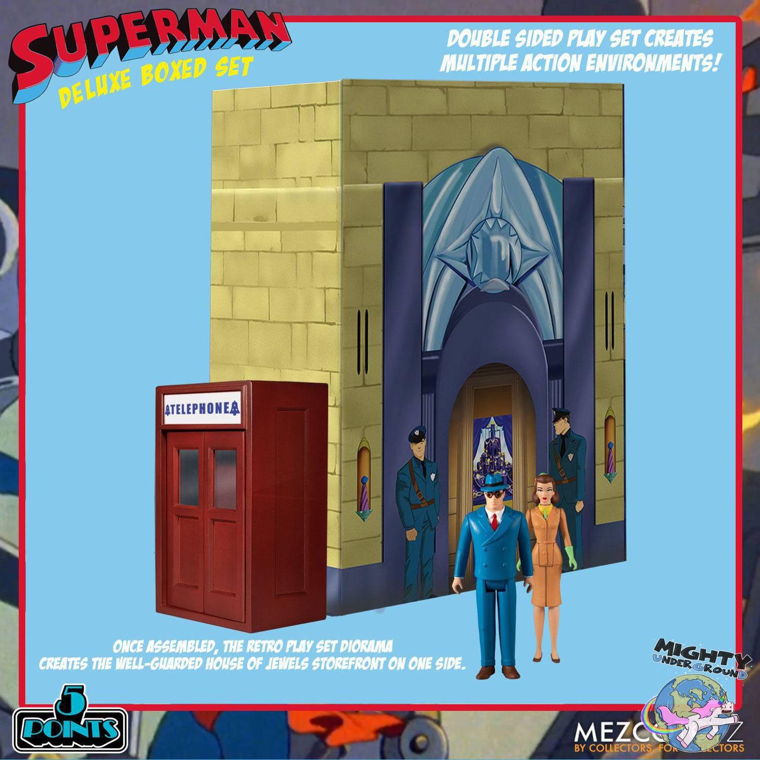 Superman The Mechanical Monsters (1941): Deluxe Box Set VORBESTELLUNG!-Actionfiguren-Mezco Toys-Mighty Underground