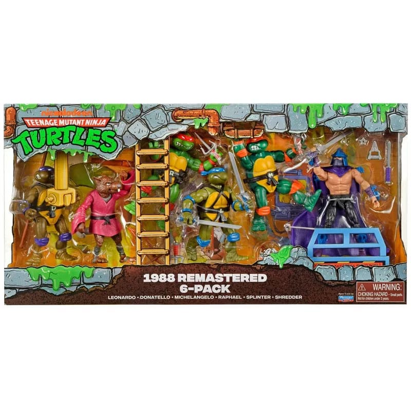 TMNT: 1988 Remastered - 6-Pack-Actionfiguren-Playmates Toys-Mighty Underground