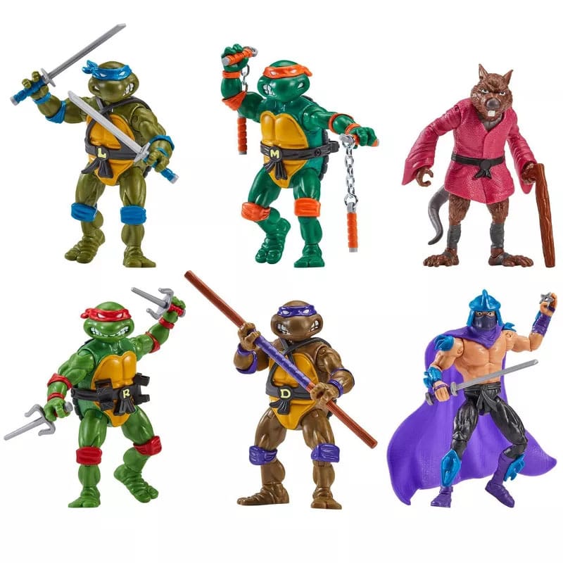 TMNT: 1988 Remastered - 6-Pack-Actionfiguren-Playmates Toys-Mighty Underground