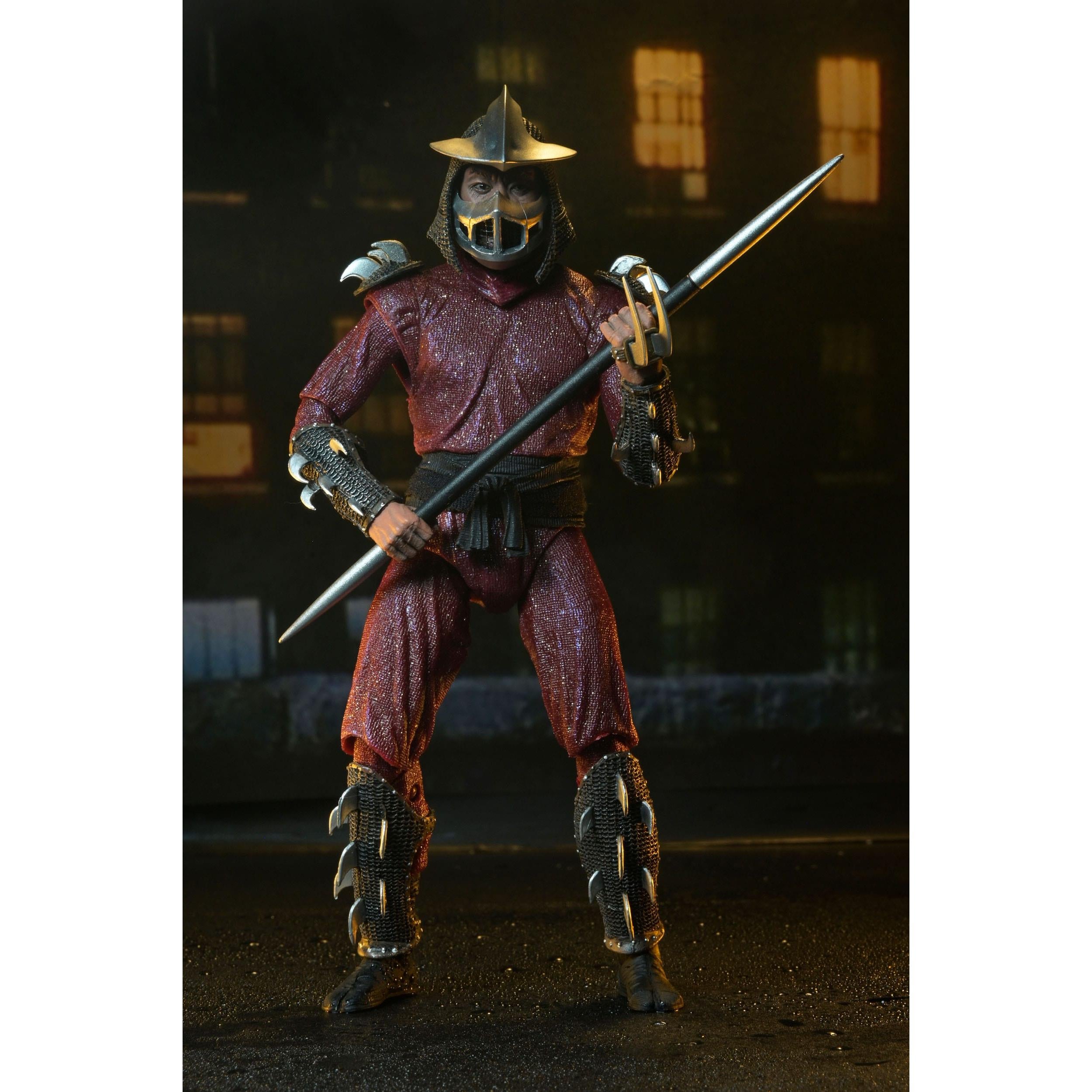 TMNT (1990): Roof Top Battle Shredder vs Leo-Actionfiguren-NECA-Mighty Underground