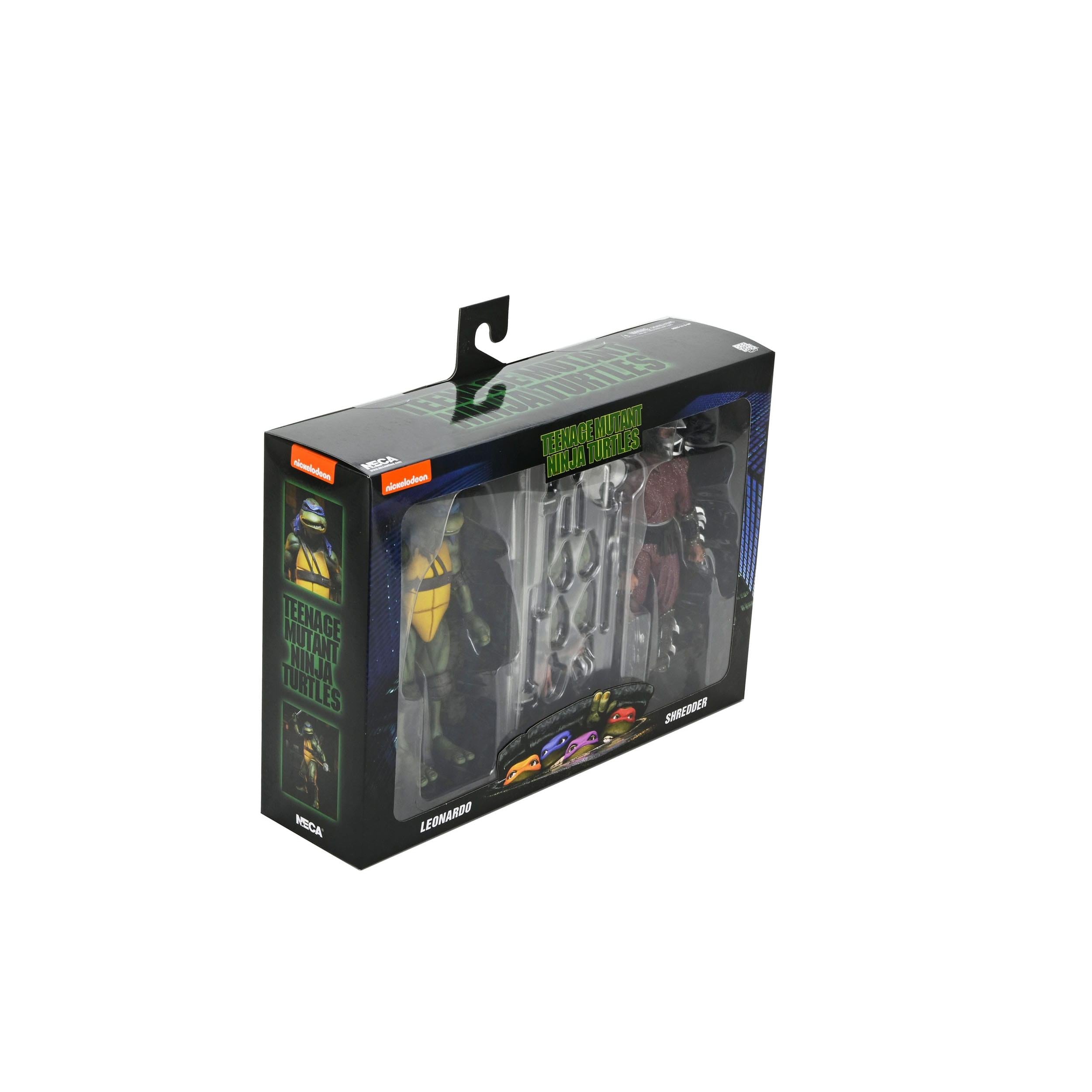 TMNT (1990): Roof Top Battle Shredder vs Leo-Actionfiguren-NECA-Mighty Underground
