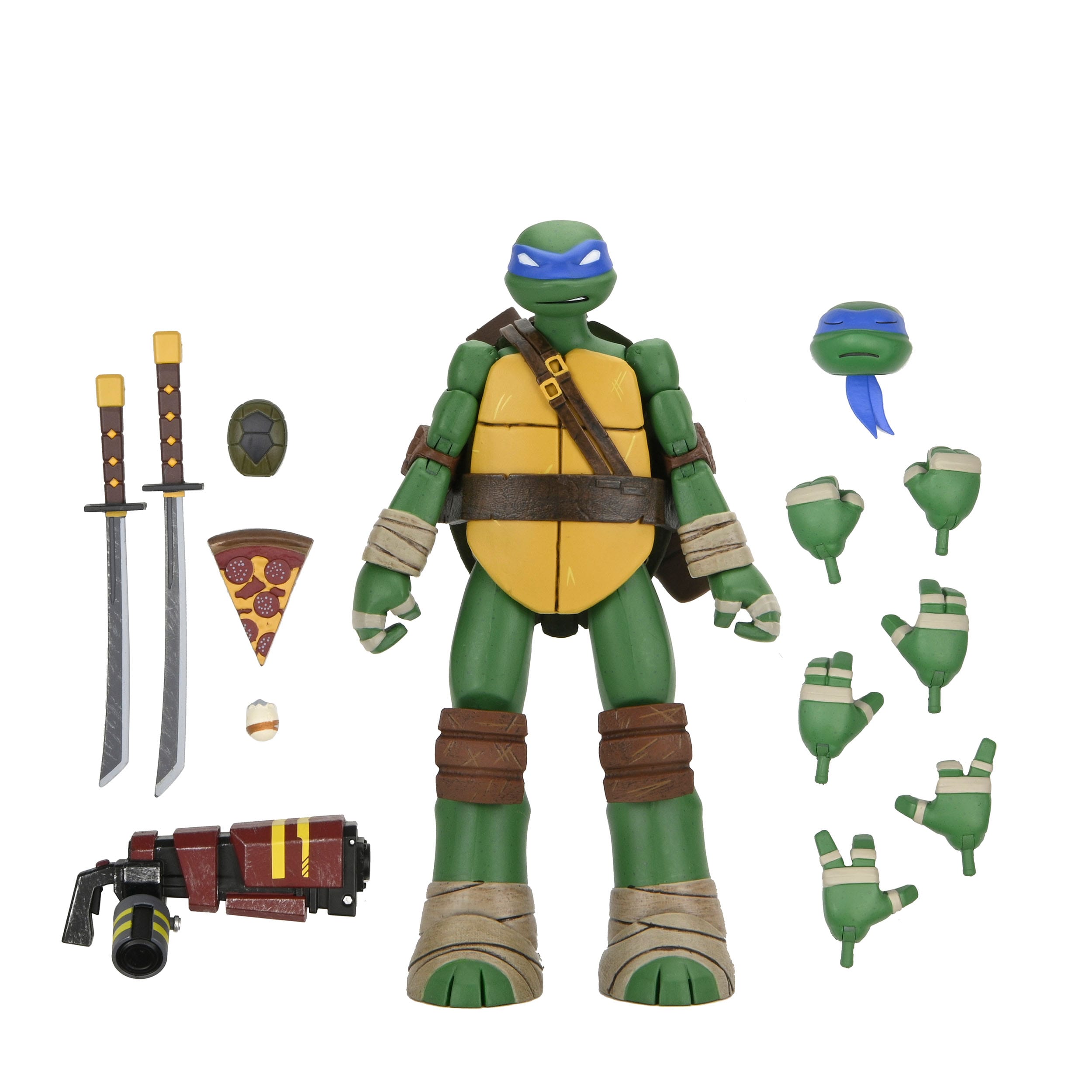 TMNT (2012): Ultimate Leonardo, Michelangelo, Raphael, Donatello - 4er-Bundle-Actionfiguren-NECA-Mighty Underground