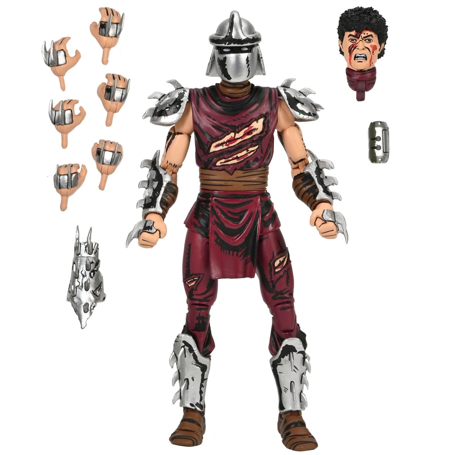 TMNT: Battle Damaged Shredder (Classic Colors) (Mirage)-Actionfiguren-NECA-Mighty Underground