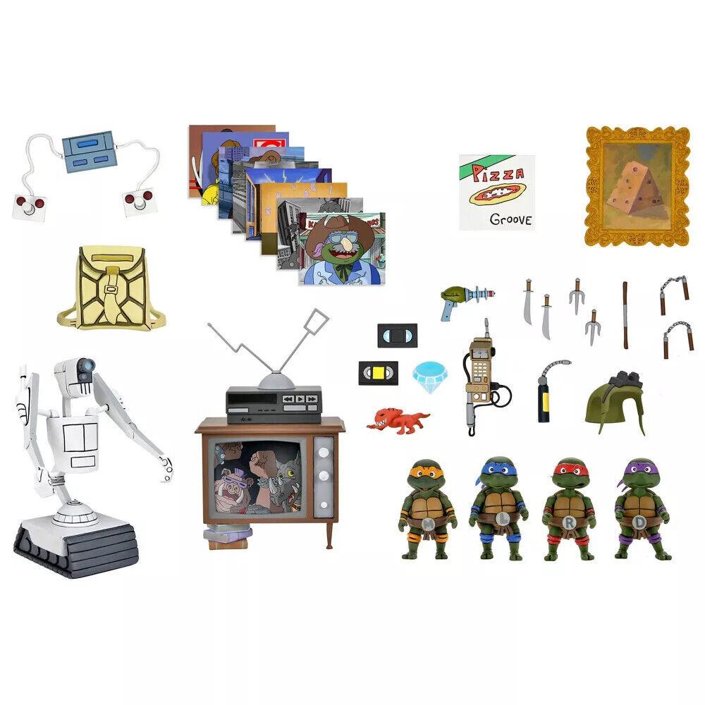 TMNT (Cartoon): Baby Turtles 7” Accessory Pack-Actionfiguren-NECA-Mighty Underground