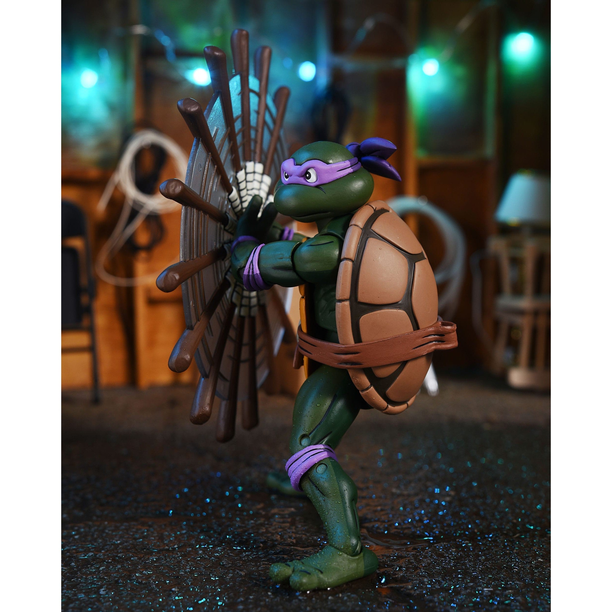 TMNT: Donatello (Cartoon, VHS, Pizza Club)-Actionfiguren-NECA-Mighty Underground