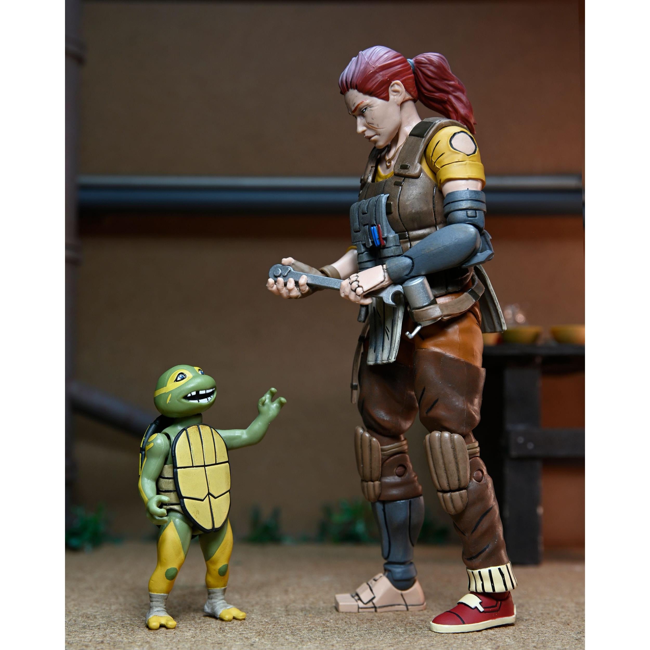 TMNT: Grammy April with Baby Yi & Moja (The Last Ronin)-Actionfiguren-NECA-Mighty Underground