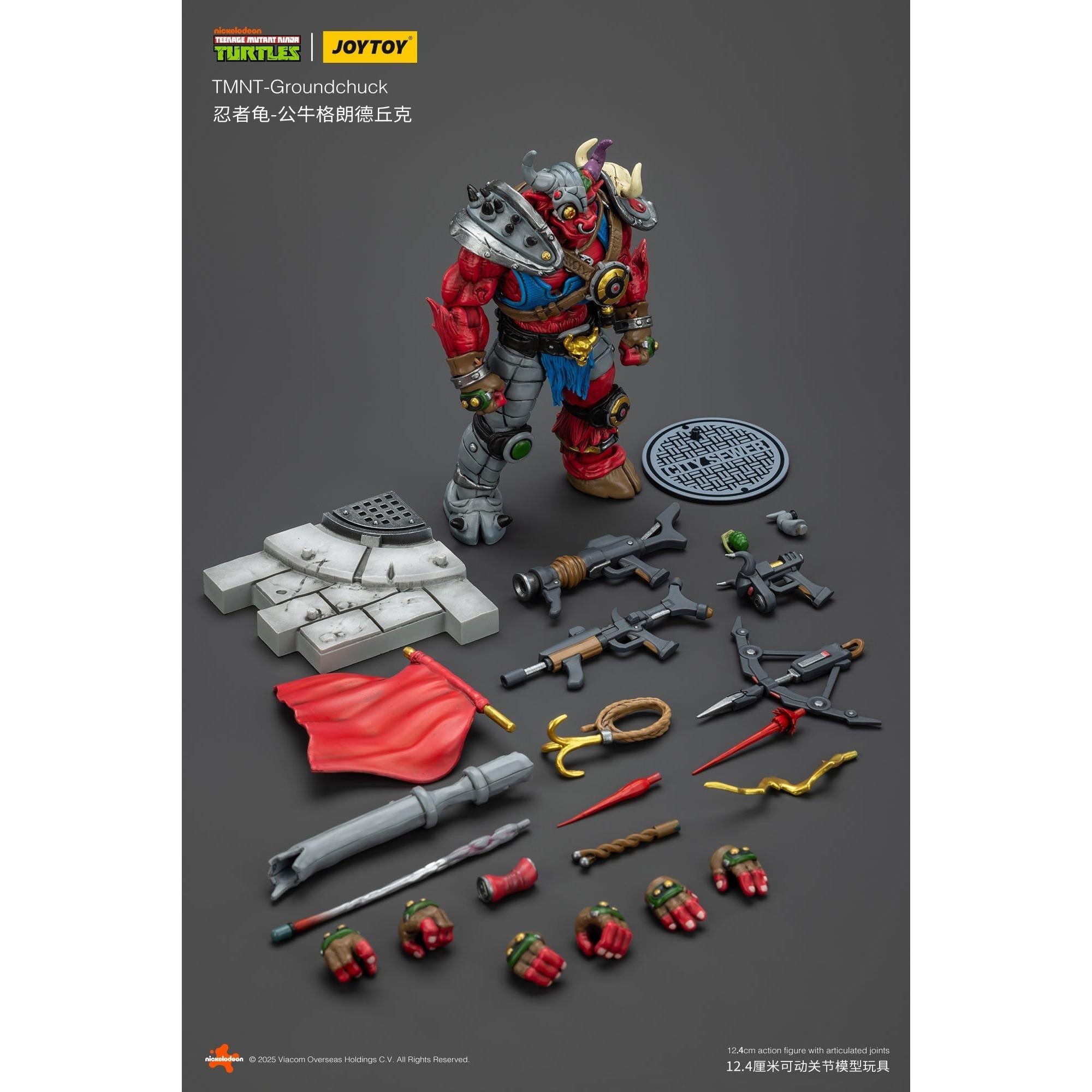 TMNT: Groundchuck - 1/18-Actionfiguren-JoyToy-Mighty Underground