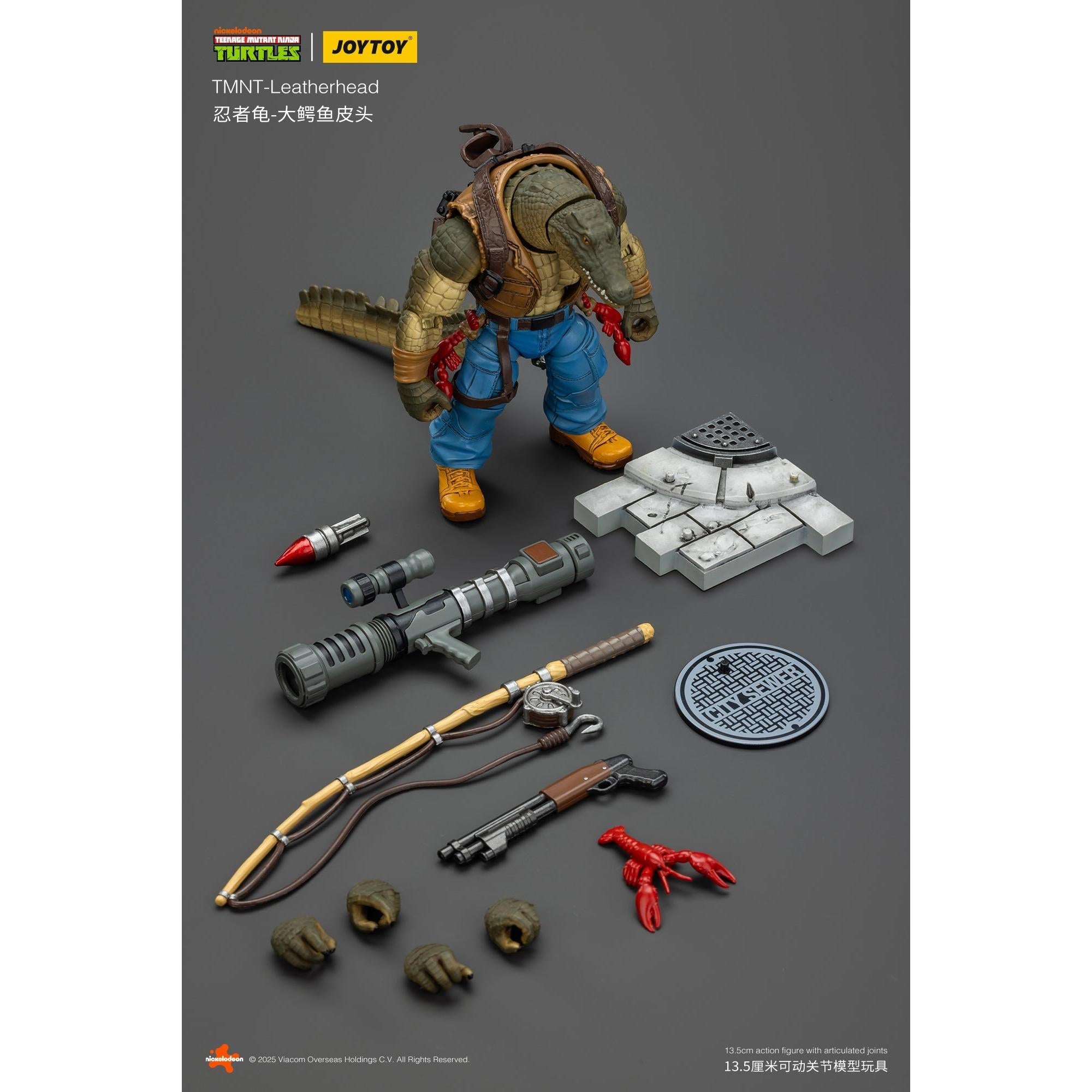 TMNT: Leatherhead - 1/18-Actionfiguren-JoyToy-Mighty Underground