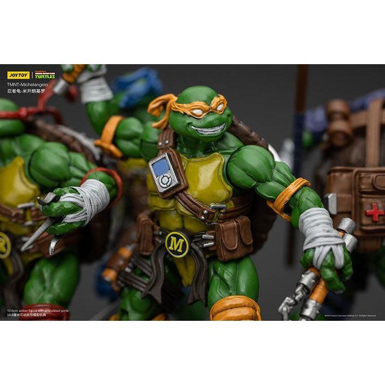 TMNT: Leonardo, Michelangelo, Donatello, Raphael - 4er Bundle - 1/18-Actionfiguren-JoyToy-Mighty Underground