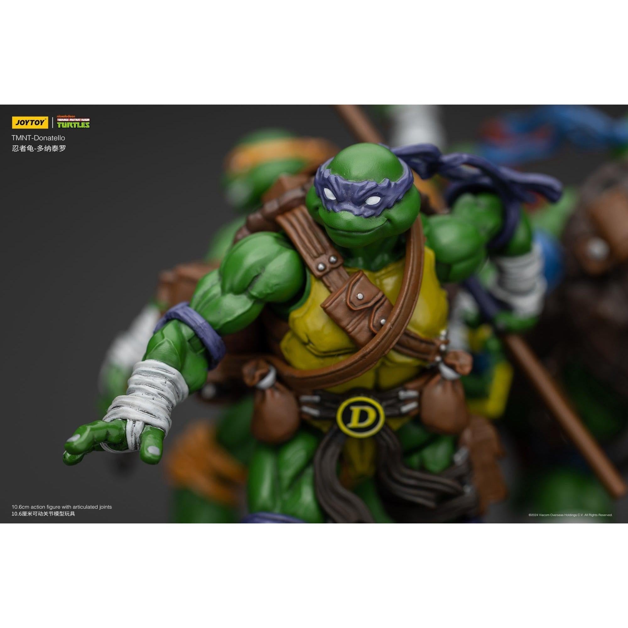 TMNT: Leonardo, Michelangelo, Donatello, Raphael - 4er Bundle - 1/18-Actionfiguren-JoyToy-Mighty Underground