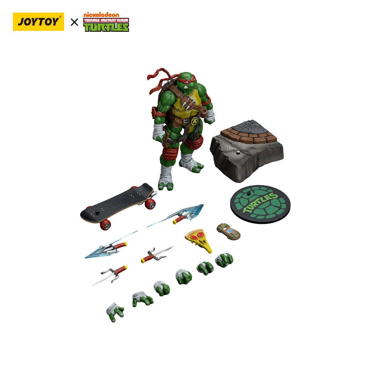 TMNT: Leonardo, Michelangelo, Donatello, Raphael - 4er Bundle - 1/18-Actionfiguren-JoyToy-Mighty Underground