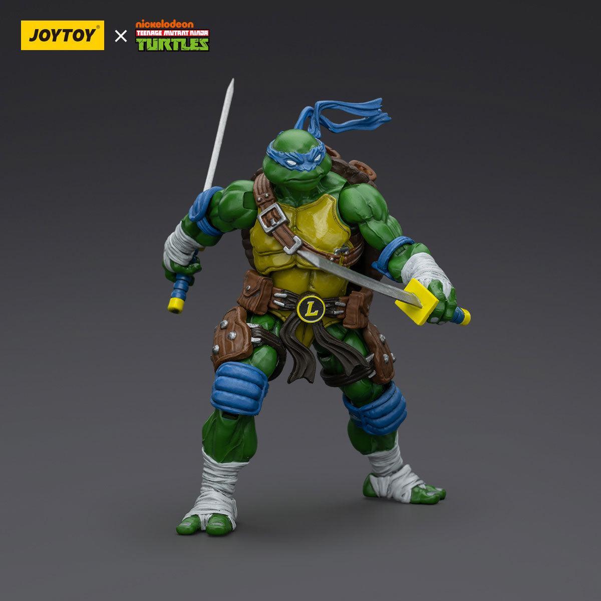 TMNT: Leonardo, Michelangelo, Donatello, Raphael - 4er Bundle - 1/18-Actionfiguren-JoyToy-Mighty Underground