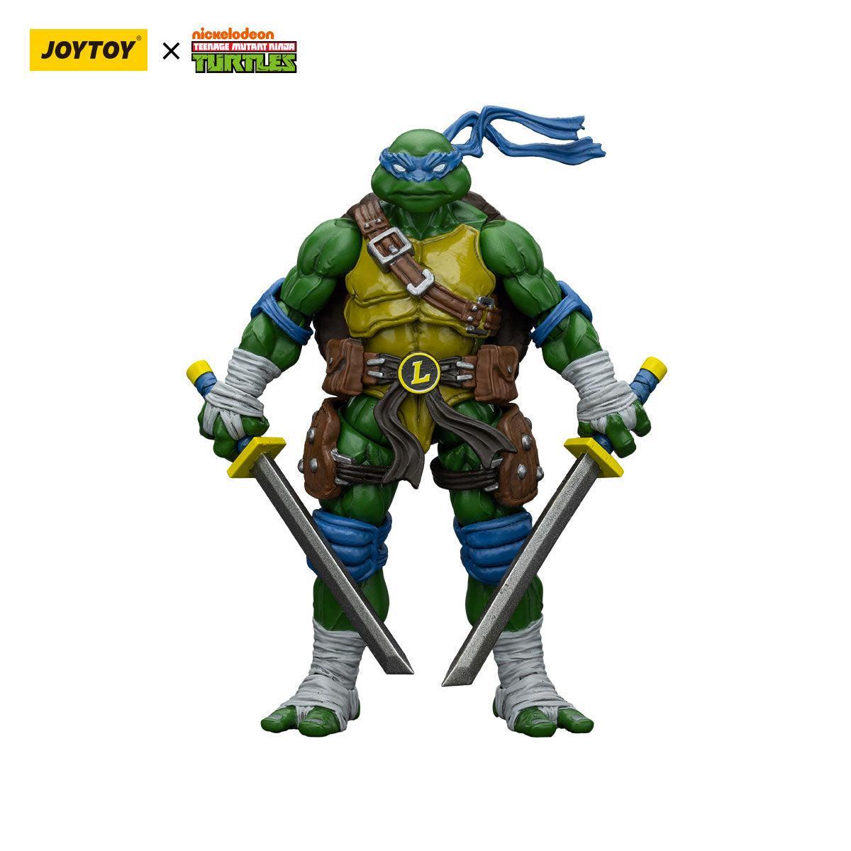 TMNT: Leonardo, Michelangelo, Donatello, Raphael - 4er Bundle - 1/18-Actionfiguren-JoyToy-Mighty Underground