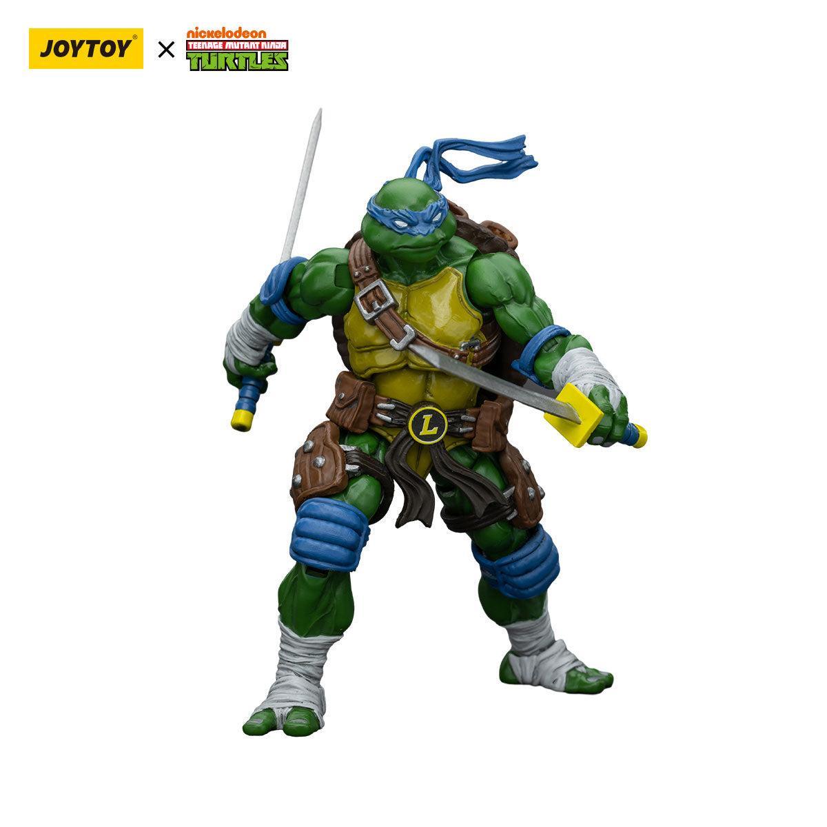 TMNT: Leonardo, Michelangelo, Donatello, Raphael - 4er Bundle - 1/18-Actionfiguren-JoyToy-Mighty Underground