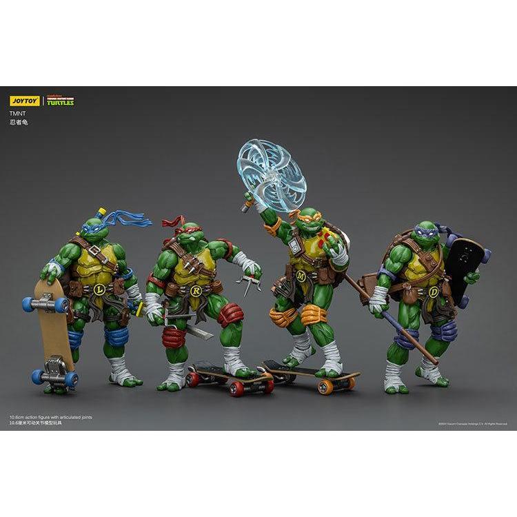 TMNT: Leonardo, Michelangelo, Donatello, Raphael - 4er Bundle - 1/18-Actionfiguren-JoyToy-Mighty Underground