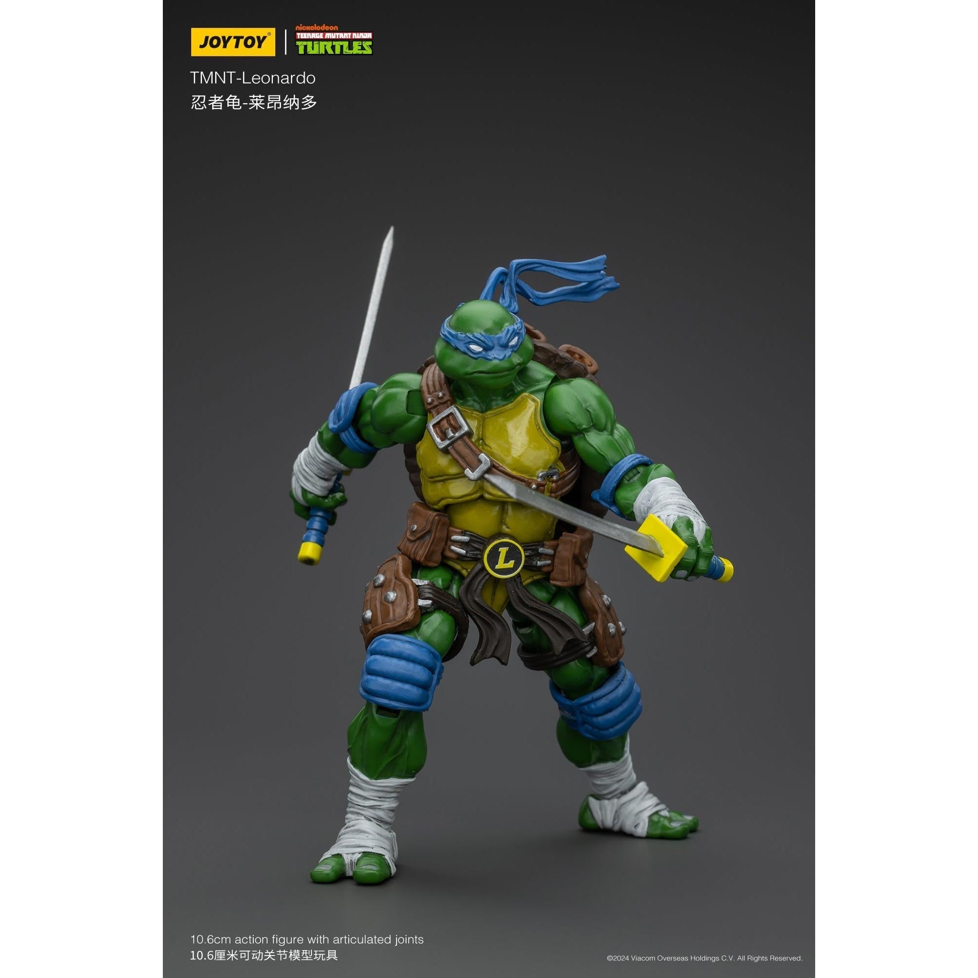 TMNT: Leonardo, Michelangelo, Donatello, Raphael - 4er Bundle - 1/18-Actionfiguren-JoyToy-Mighty Underground