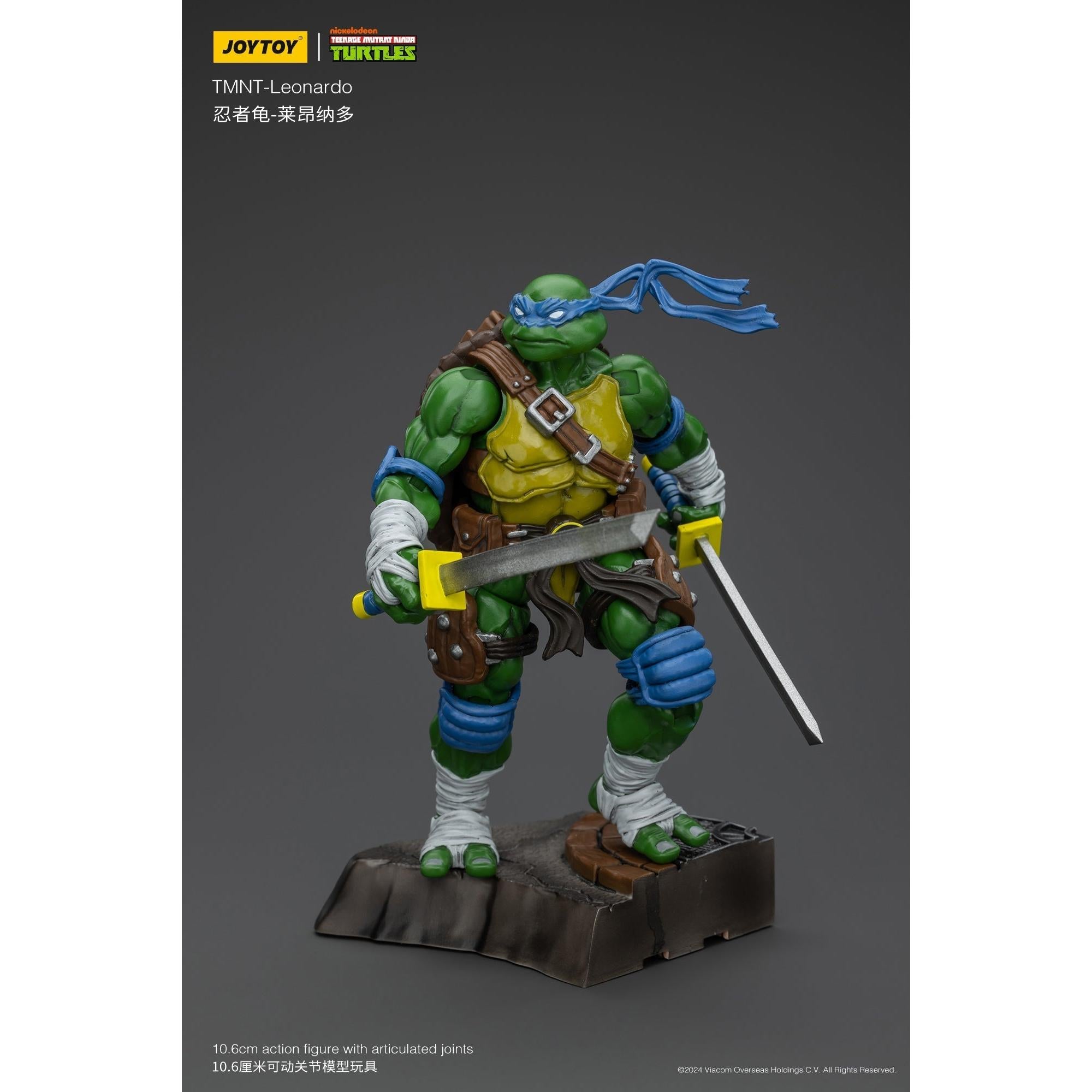 TMNT: Leonardo, Michelangelo, Donatello, Raphael - 4er Bundle - 1/18-Actionfiguren-JoyToy-Mighty Underground