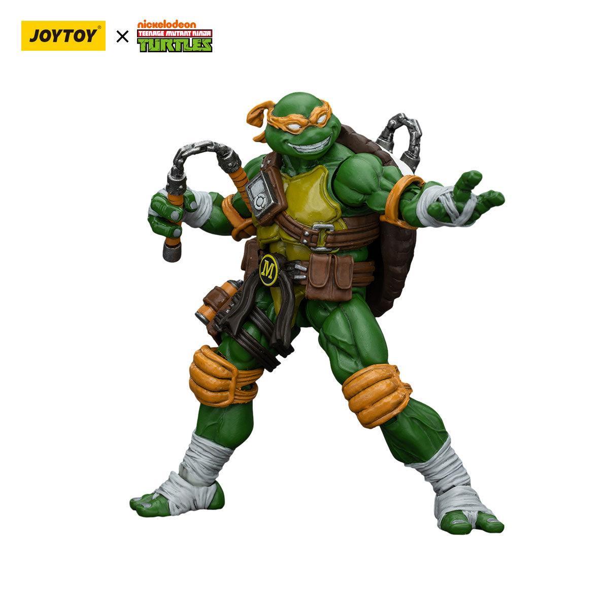 TMNT: Leonardo, Michelangelo, Donatello, Raphael - 4er Bundle - 1/18-Actionfiguren-JoyToy-Mighty Underground